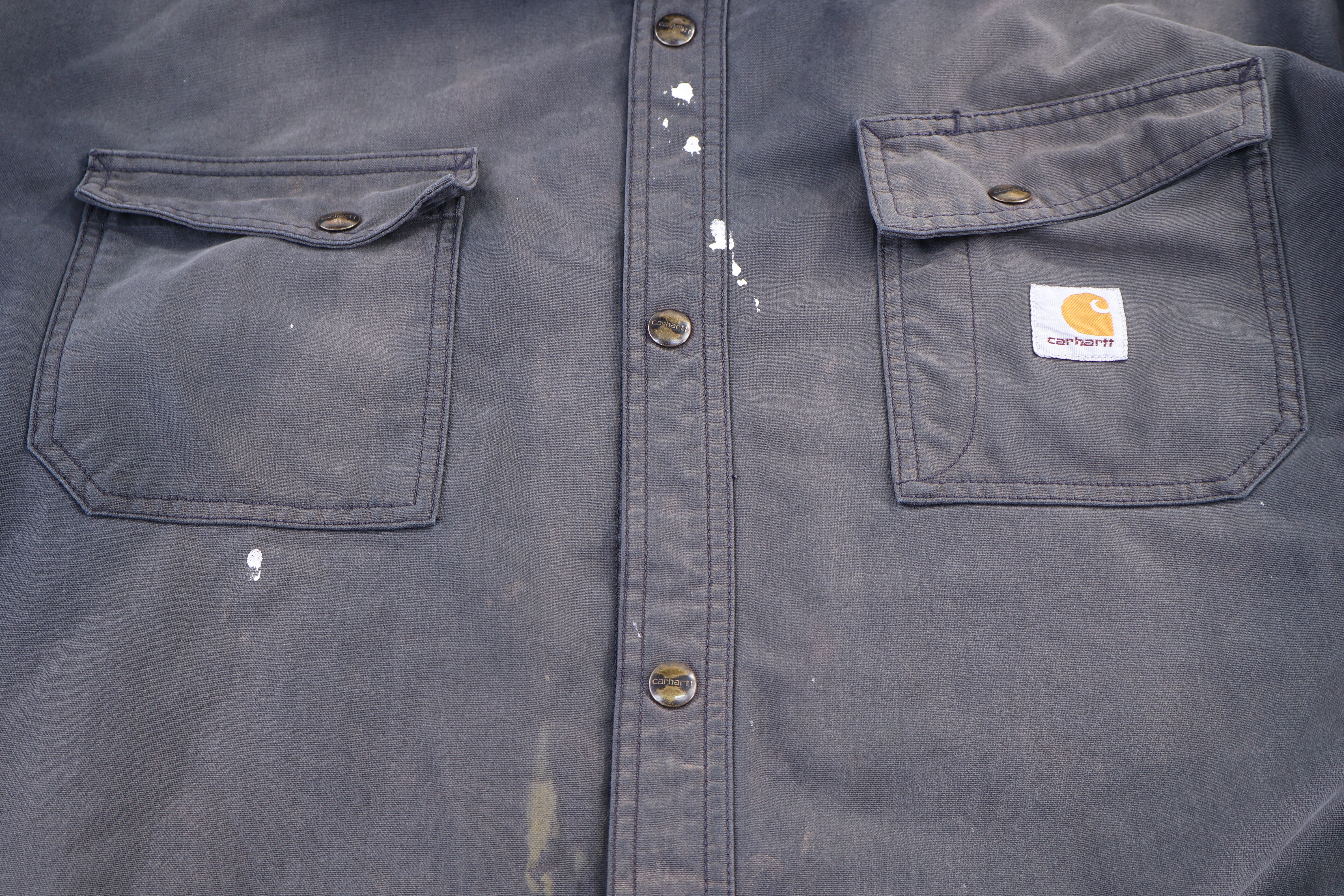 Carhartt Logo Patch Full Snap Hooded Jacket - Image 3