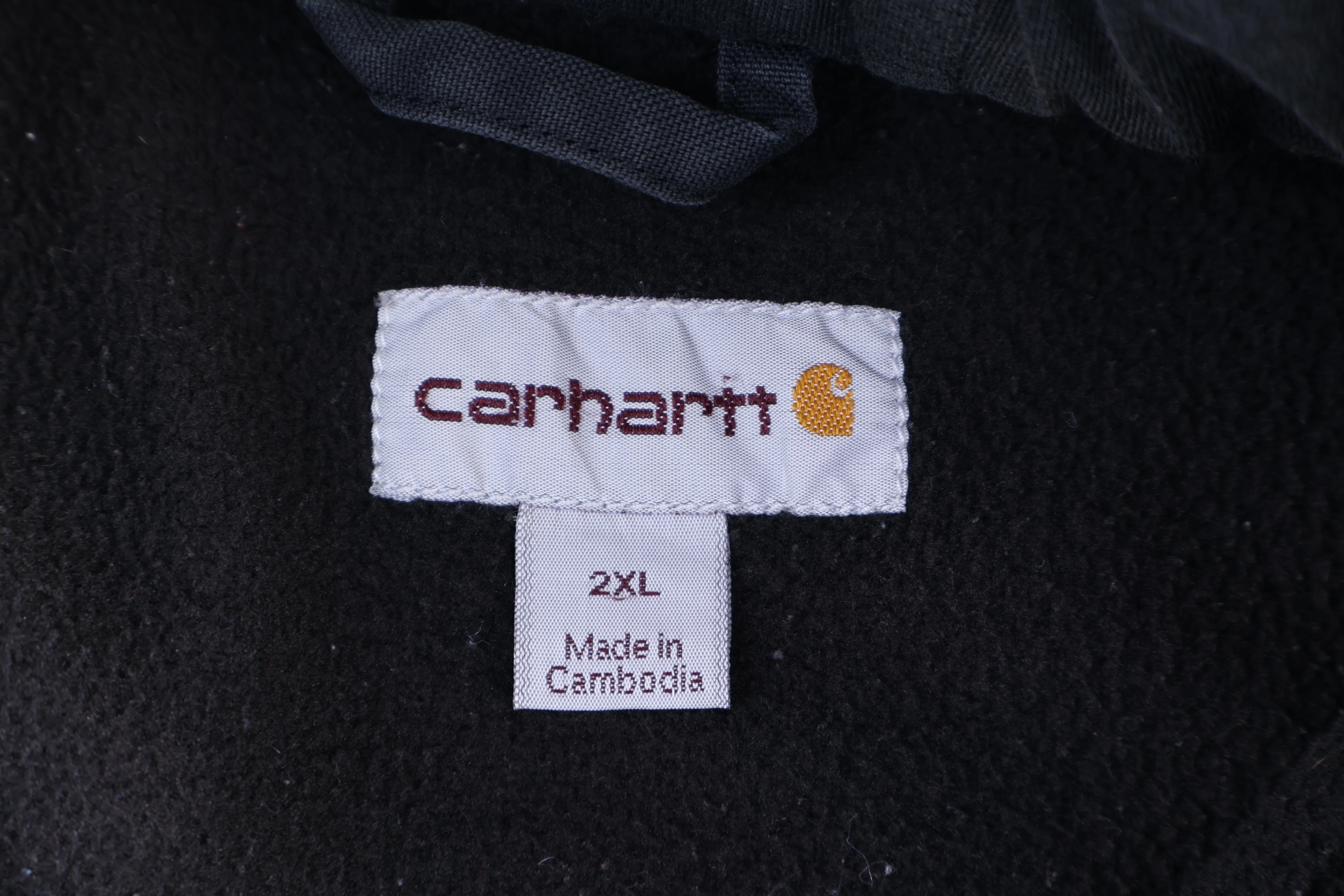 Carhartt Logo Patch Full Snap Hooded Jacket - Image 4