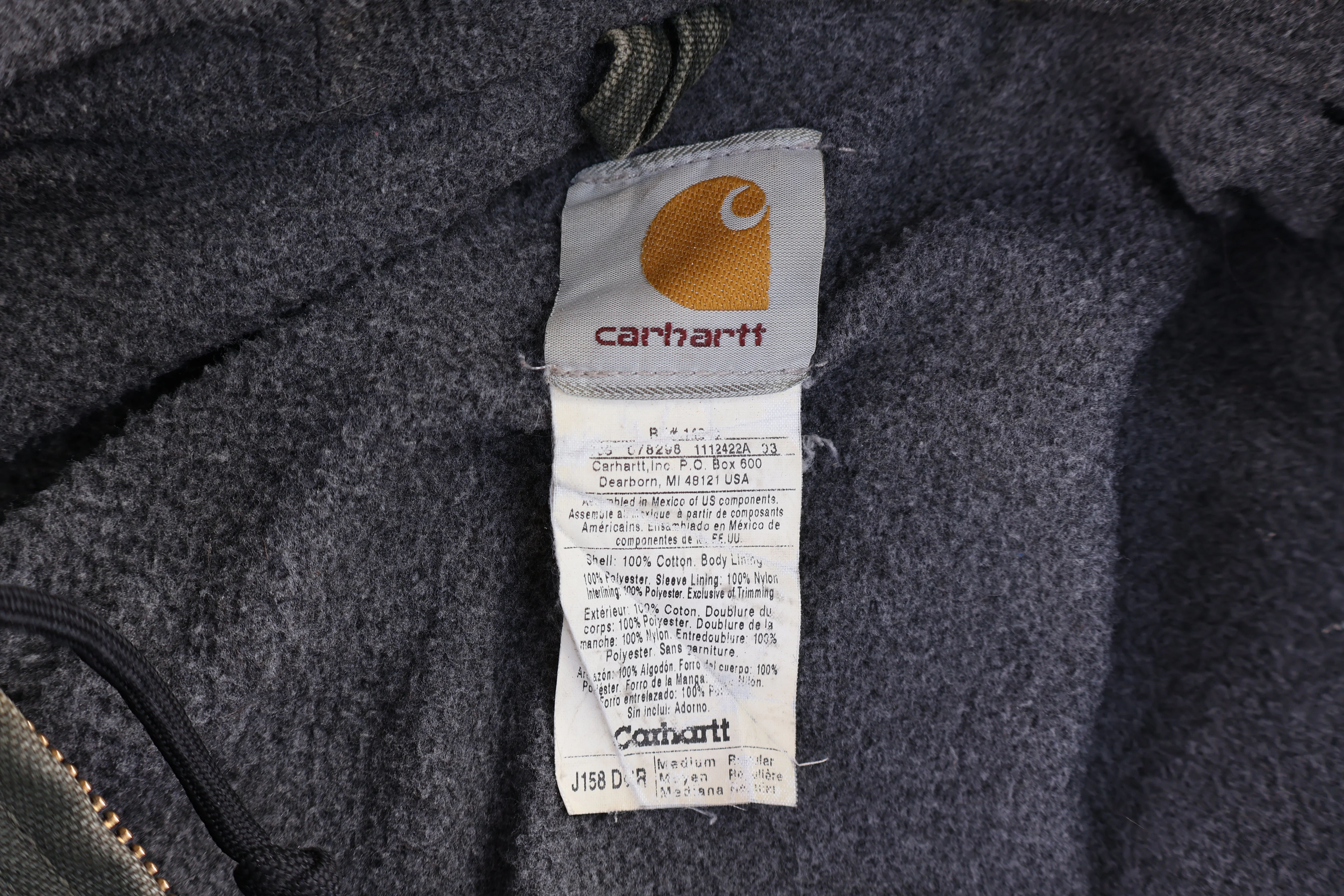 Carhartt Logo Patch Full Zip Jacket - Image 5