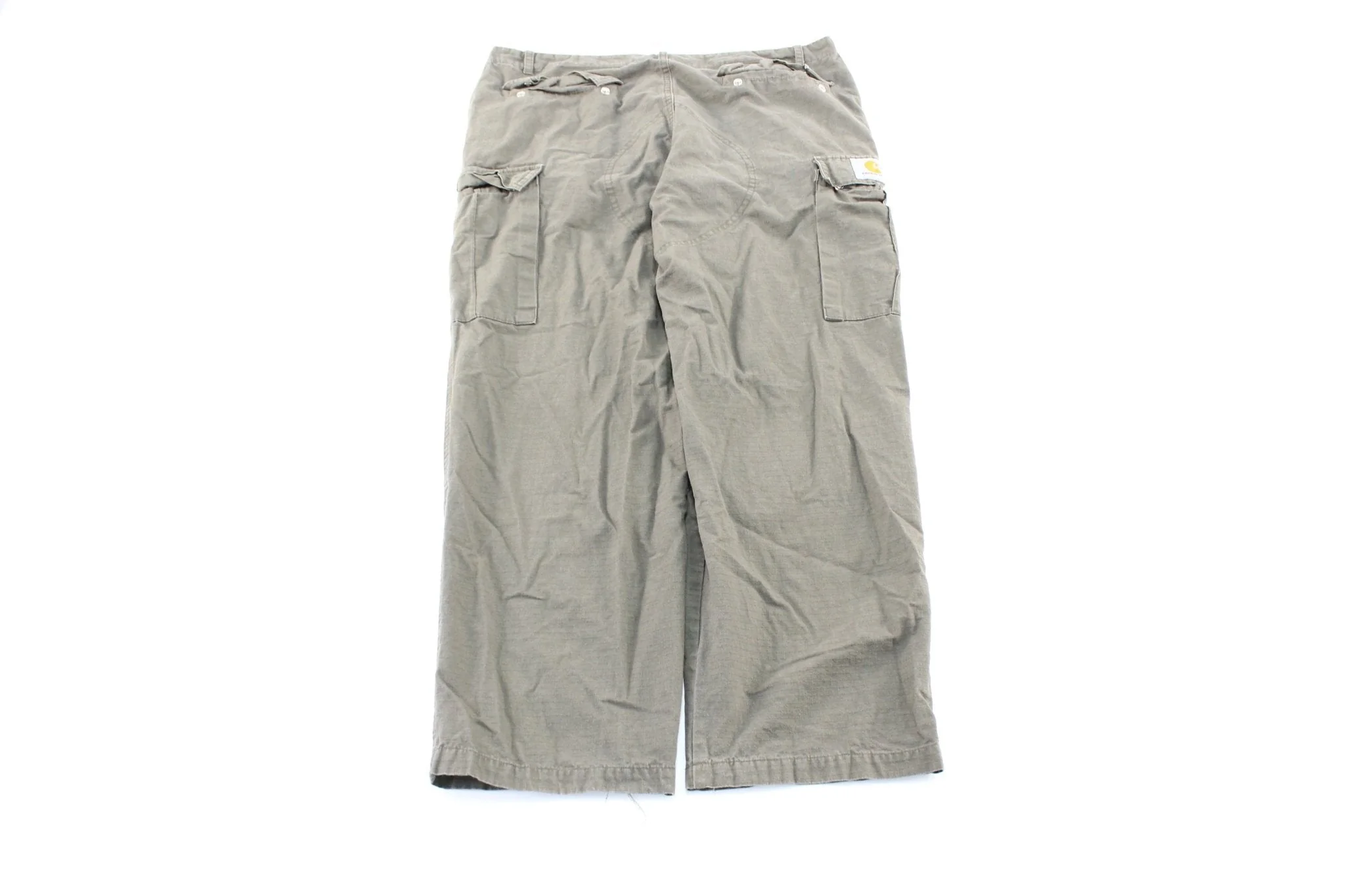 Carhartt Logo Patch Green Cargo Pants - Image 2