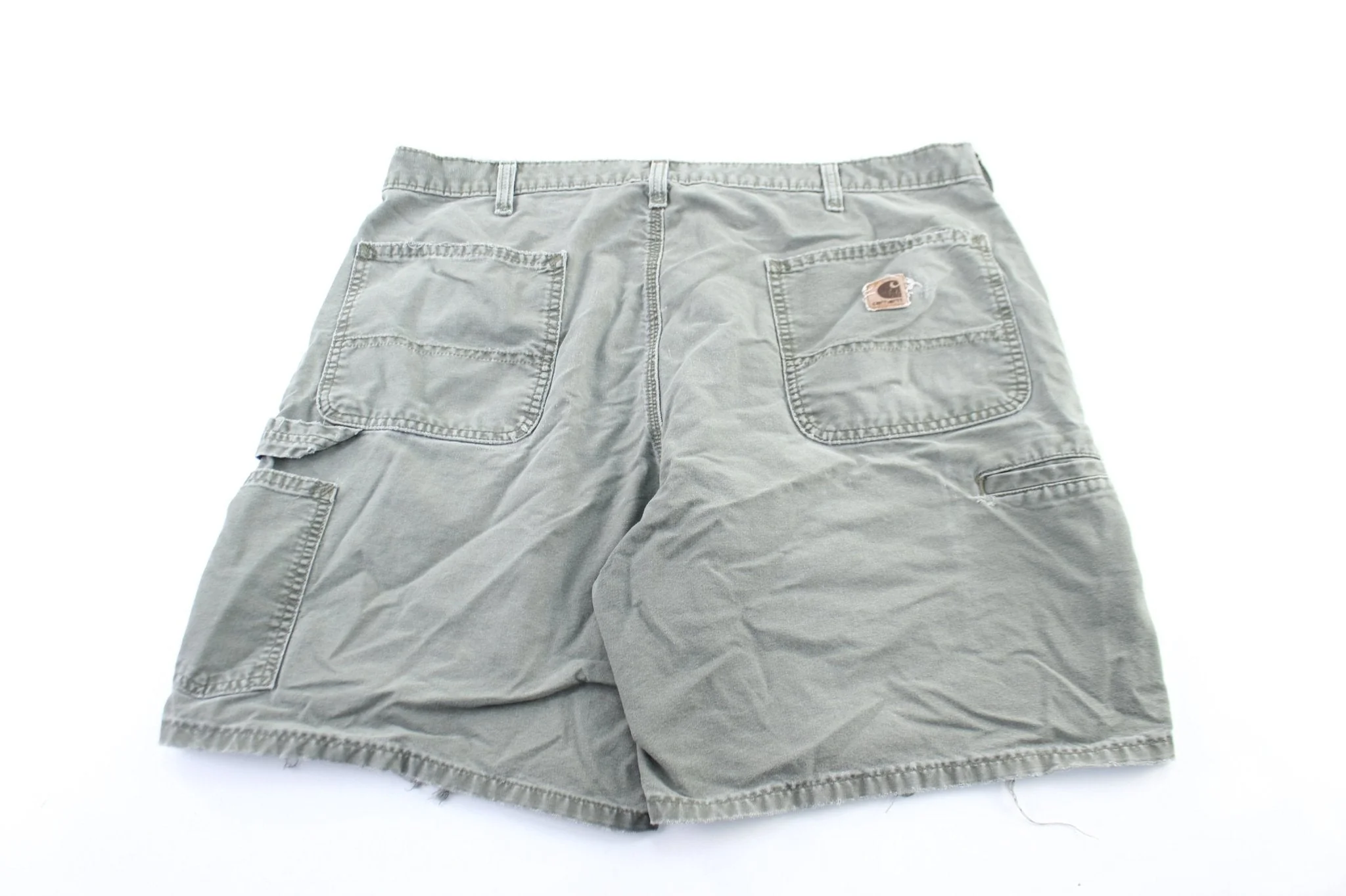 Carhartt Logo Patch Green Carpenter Shorts - Image 2