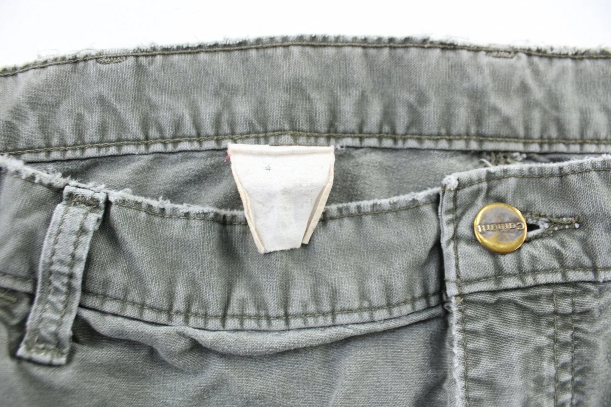 Carhartt Logo Patch Green Carpenter Shorts - Image 3