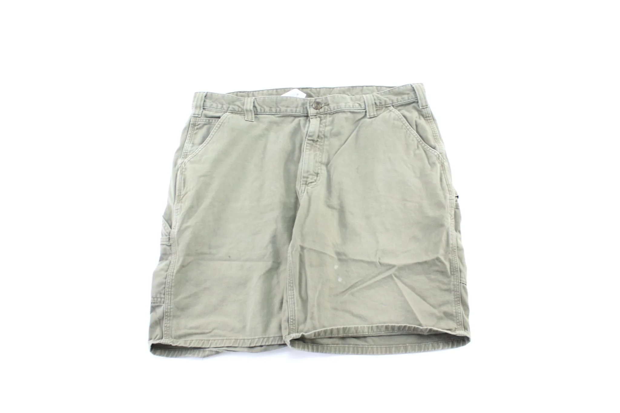 Carhartt Logo Patch Green Carpenter Shorts