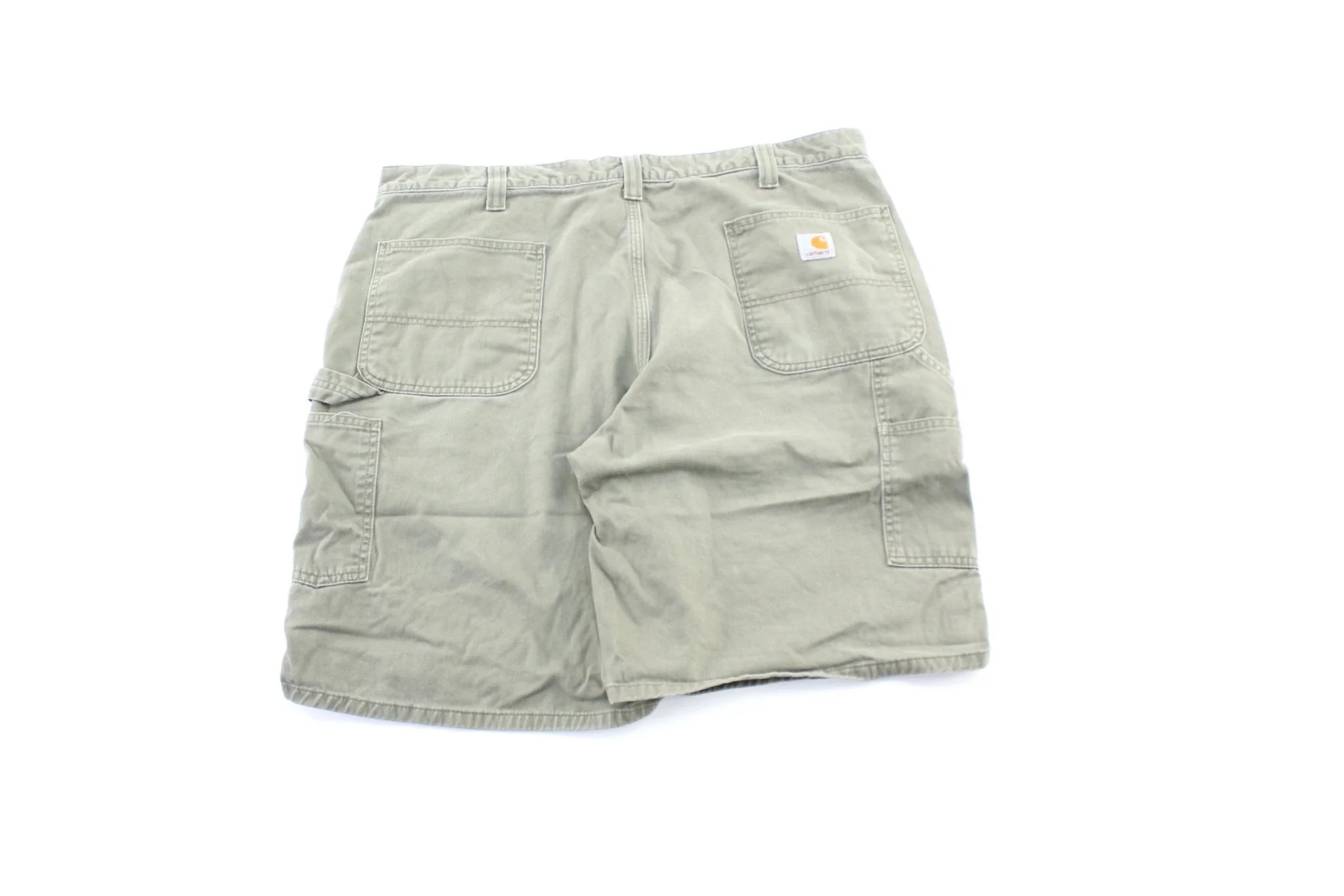 Carhartt Logo Patch Green Carpenter Shorts - Image 2