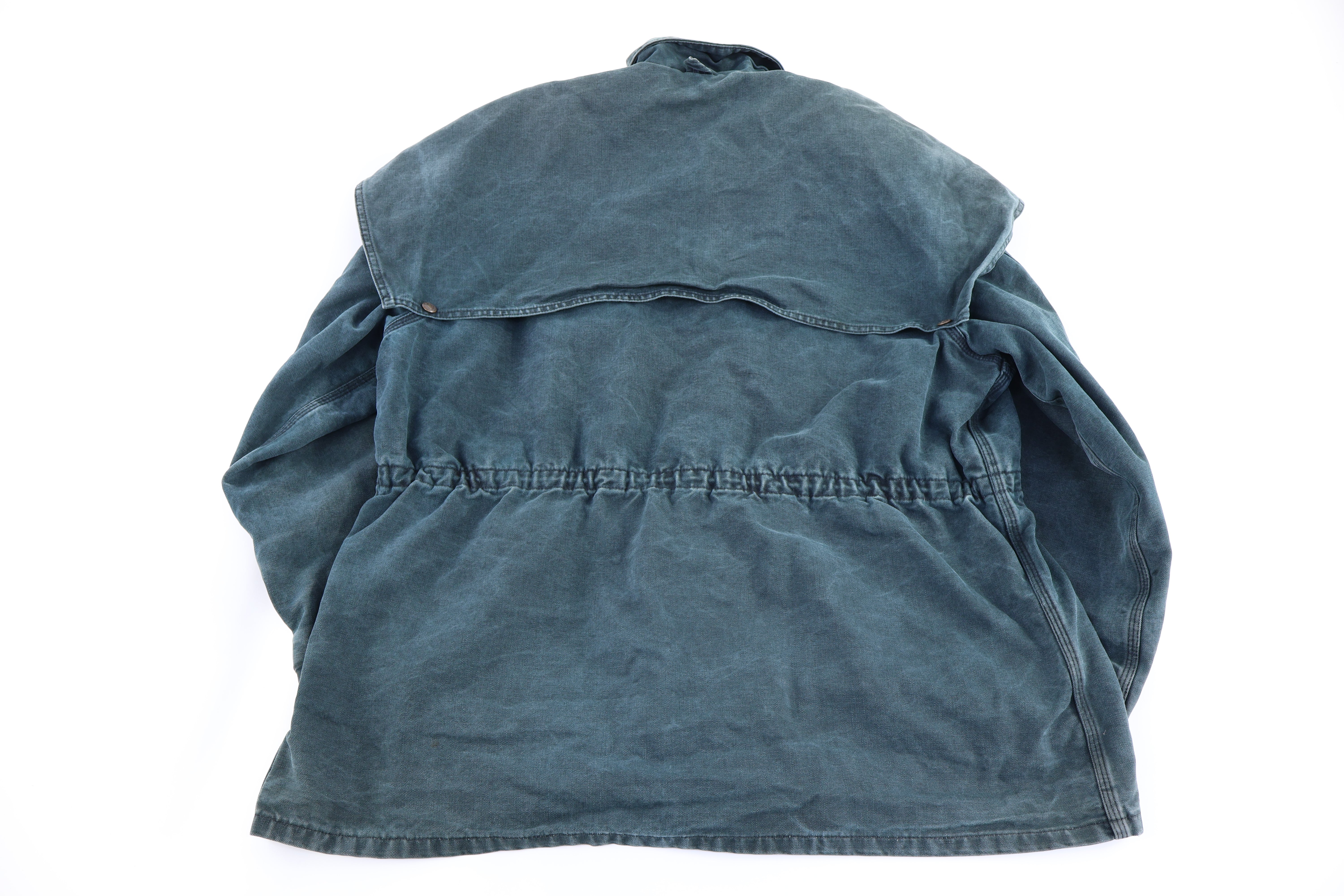 Carhartt Logo Patch Green Full Zip Barn Jacket - Image 2
