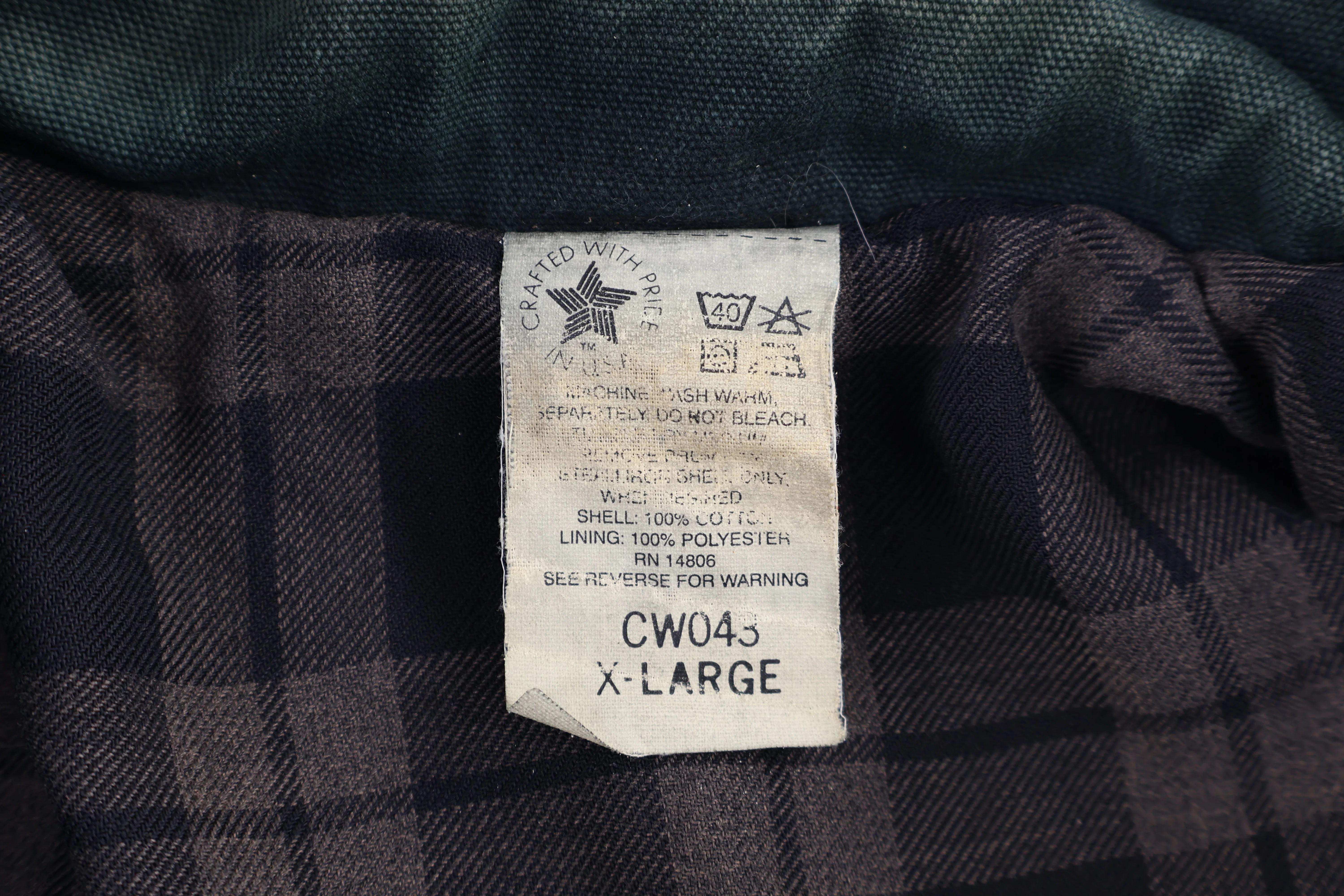 Carhartt Logo Patch Green Full Zip Barn Jacket - Image 3