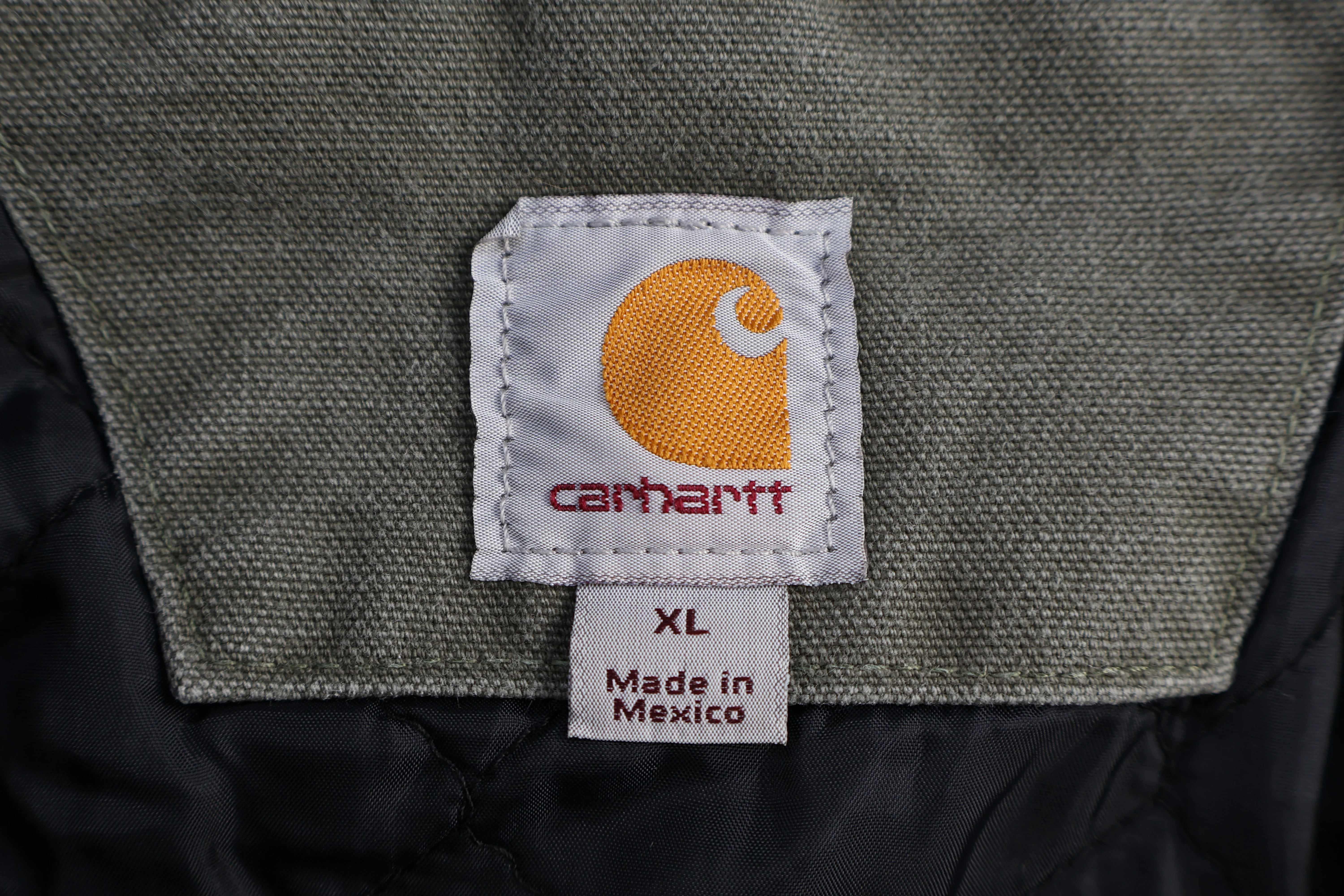 Carhartt Logo Patch Green Full Zip Hooded Jacket - Image 4
