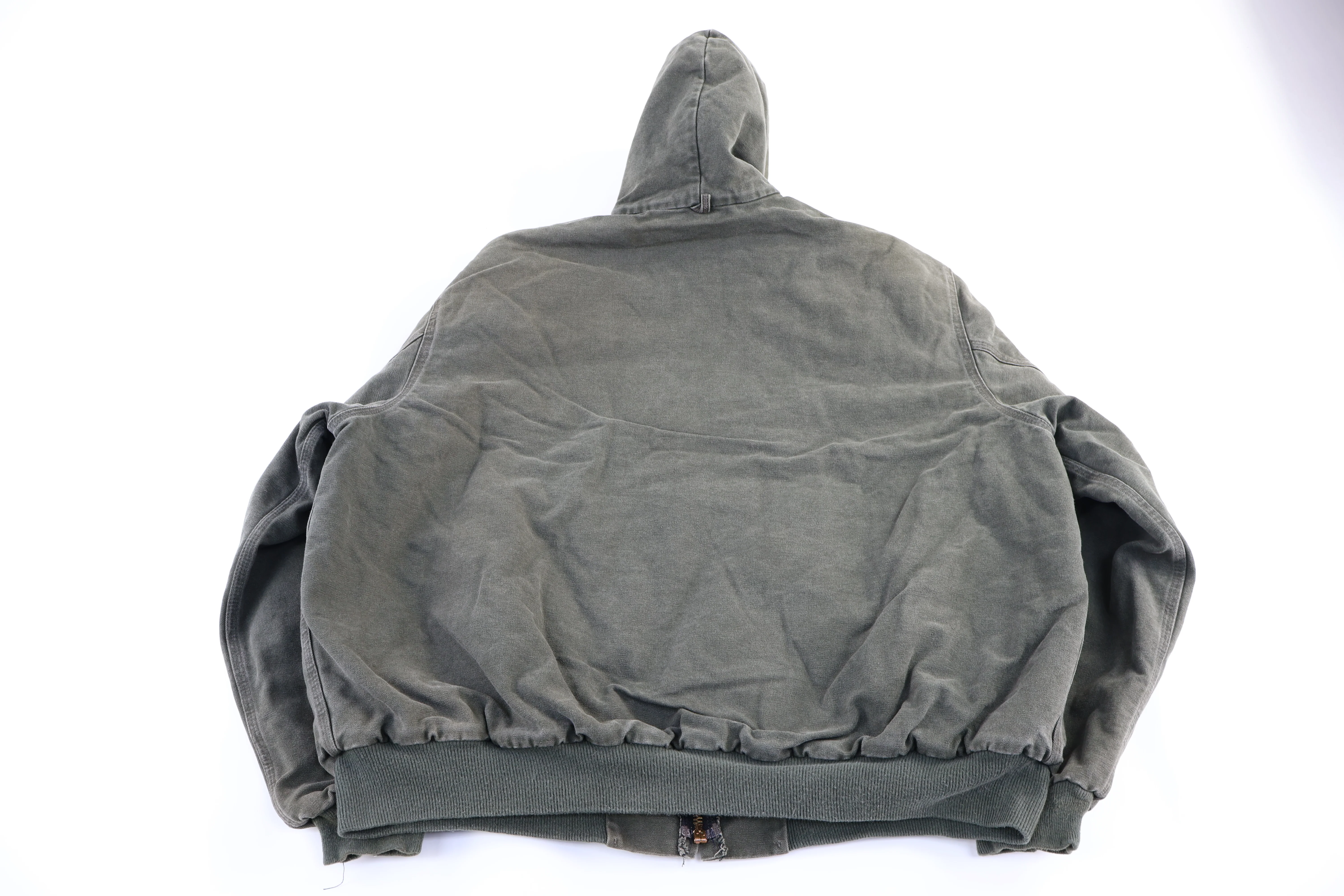 Carhartt Logo Patch Green Full Zip Jacket - Image 2