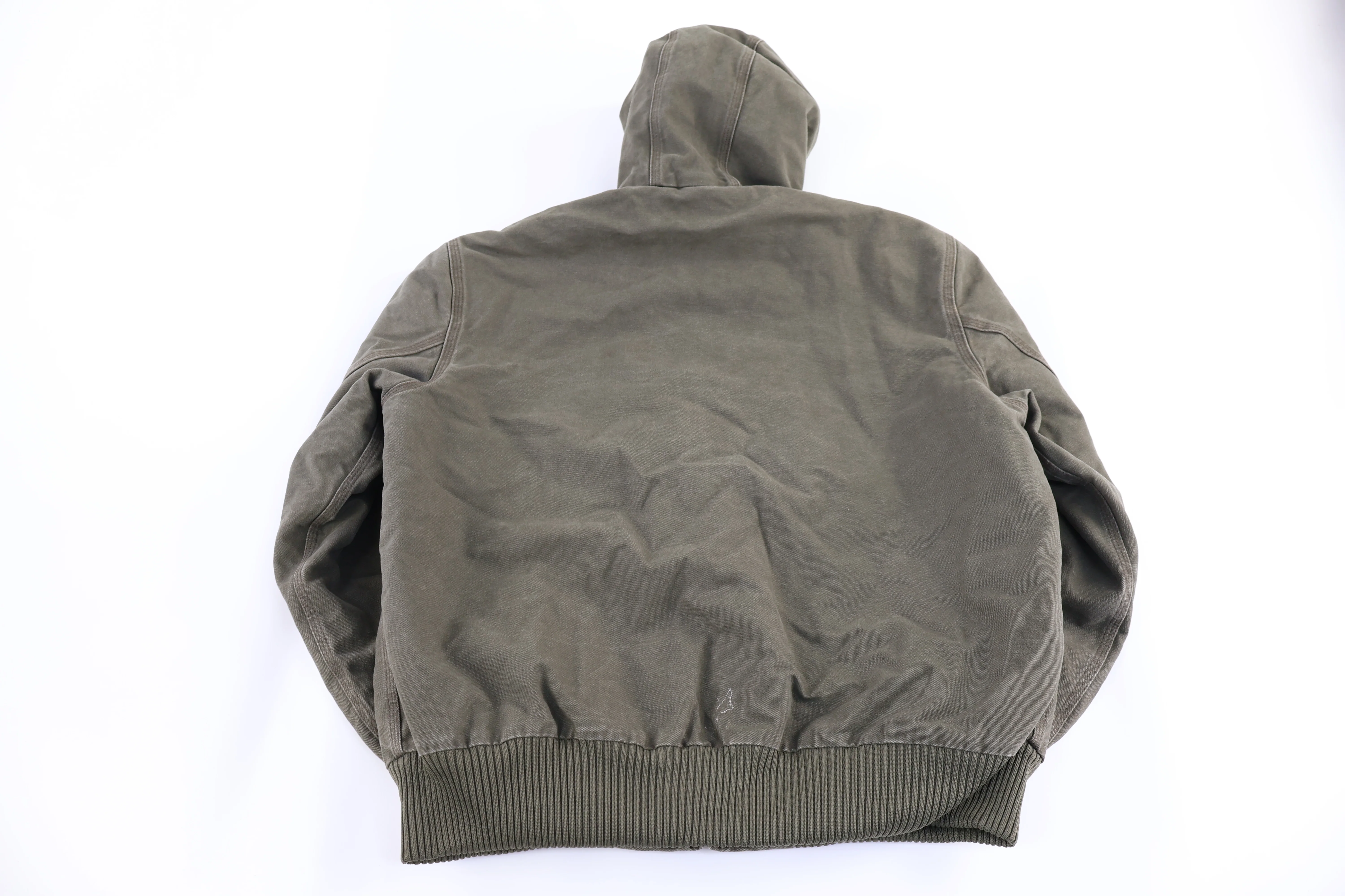 Carhartt Logo Patch Green Full Zip Jacket - Image 2