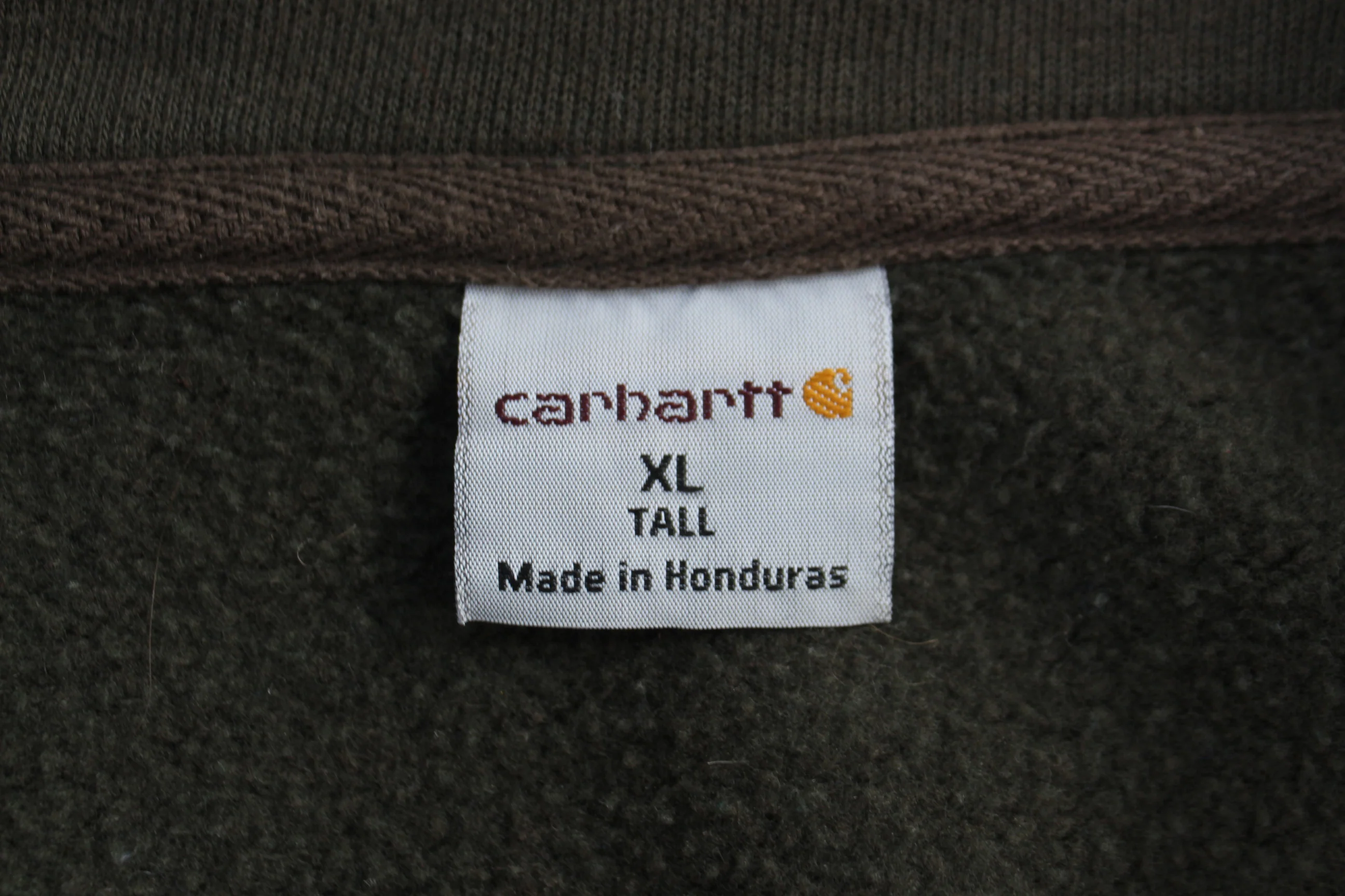 Carhartt Logo Patch Green Full Zip Jacket - Image 4