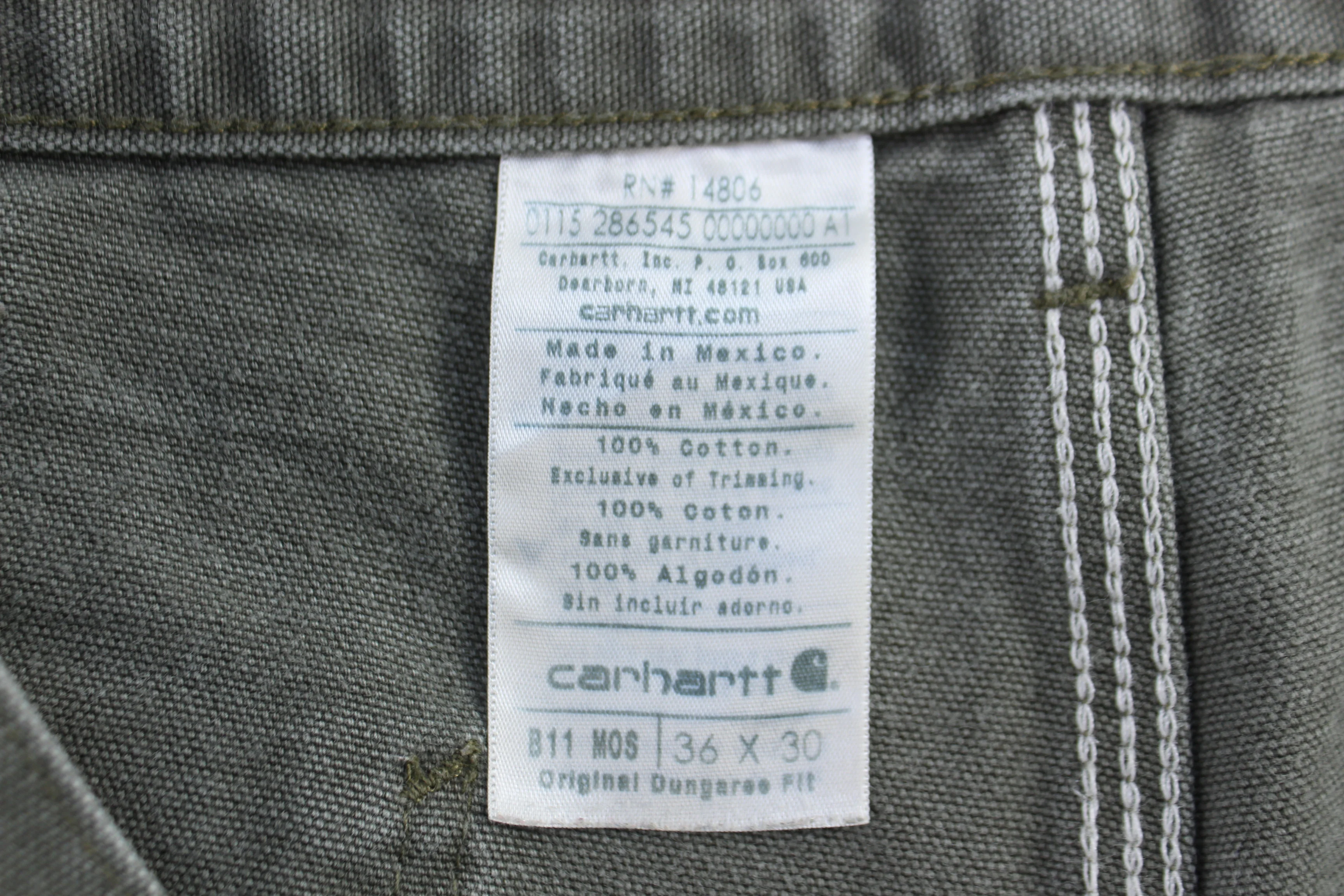 Carhartt Logo Patch Green Pants - Image 3