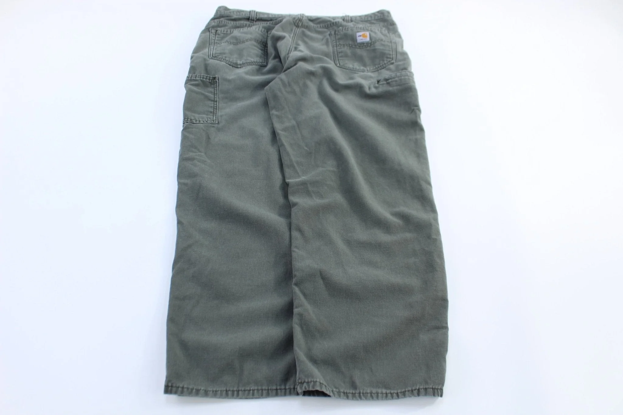 Carhartt Logo Patch Green Pants - Image 2