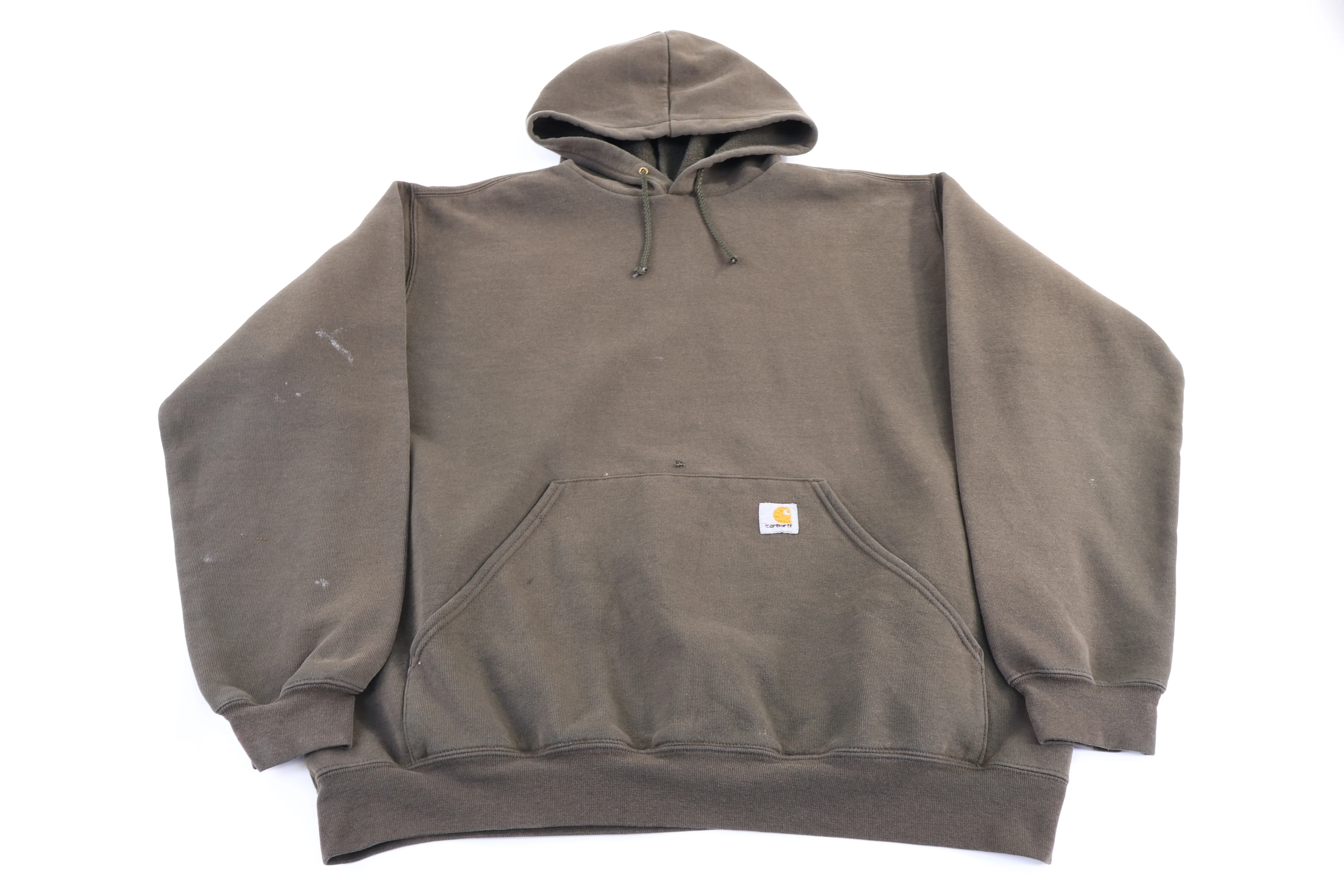 Carhartt Logo Patch Green Pullover Hoodie