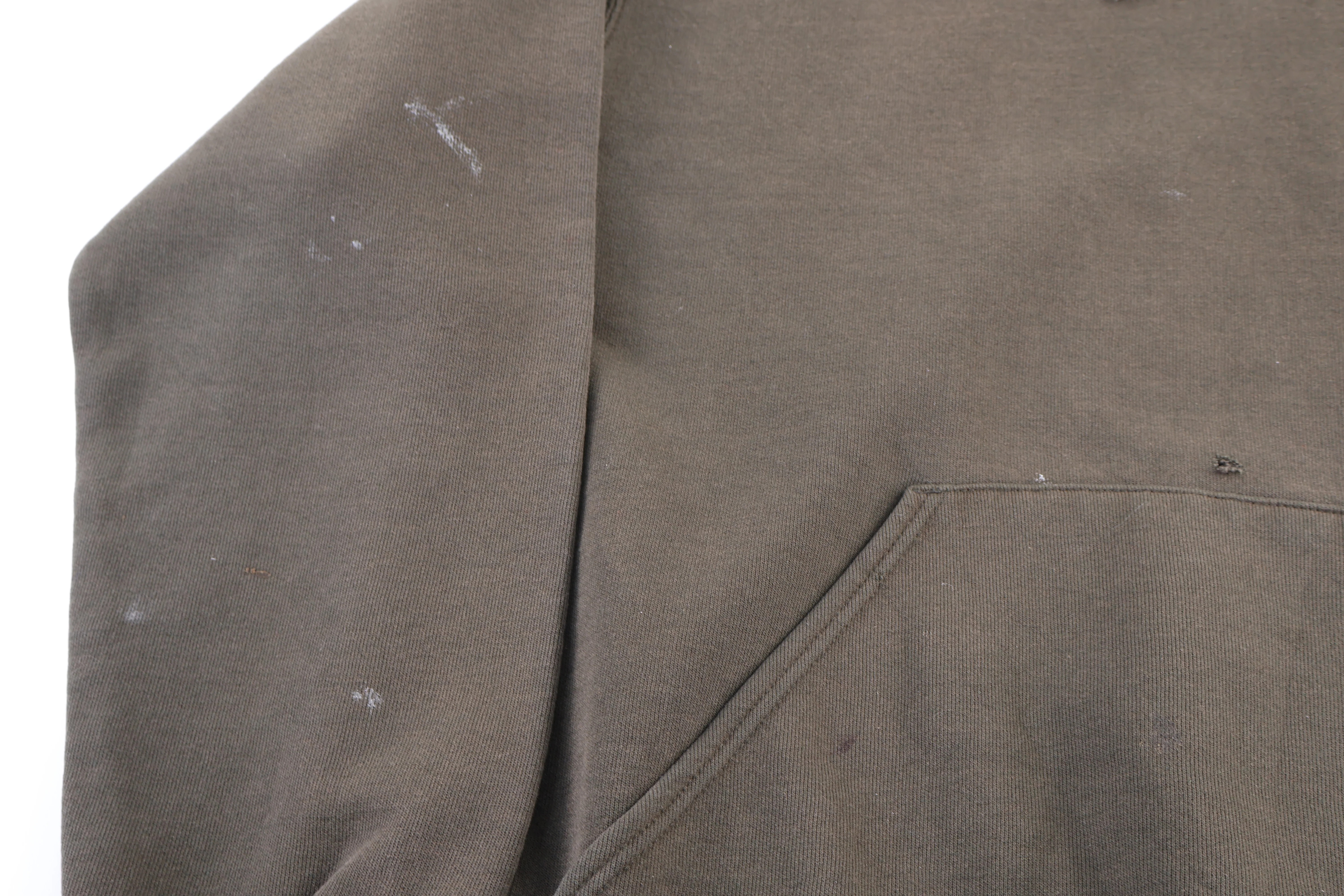 Carhartt Logo Patch Green Pullover Hoodie - Image 3