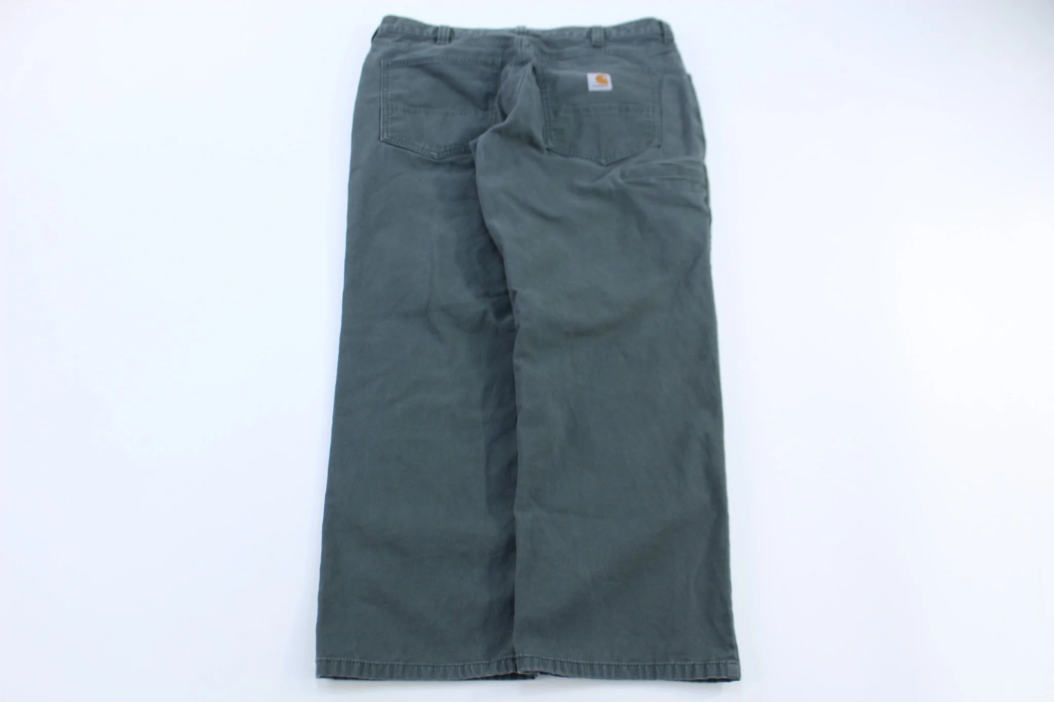 Carhartt Logo Patch Green Relaxed Fit Pants