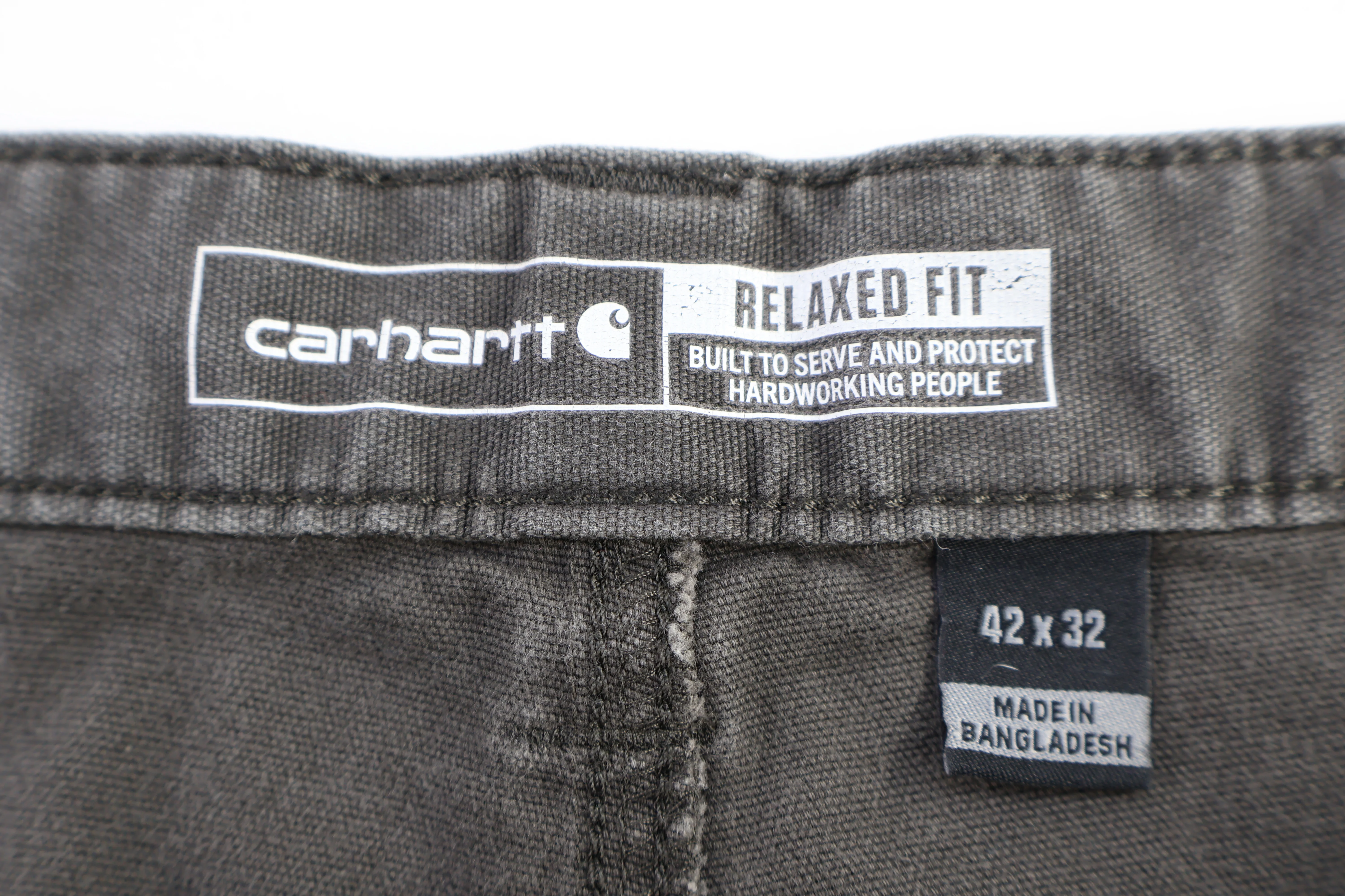 Carhartt Logo Patch Green Relaxed Fit Pants - Image 3