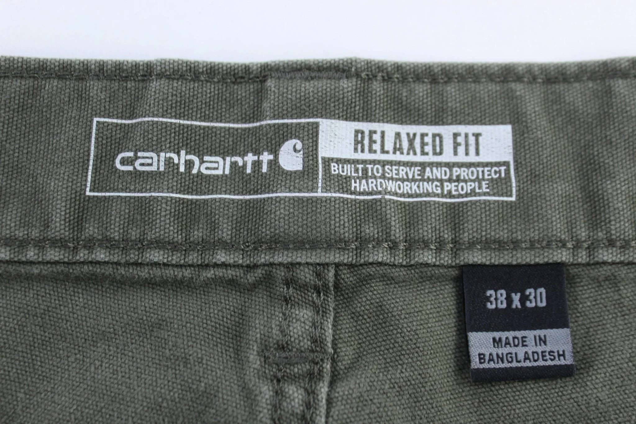 Carhartt Logo Patch Green Relaxed Fit Pants - Image 4