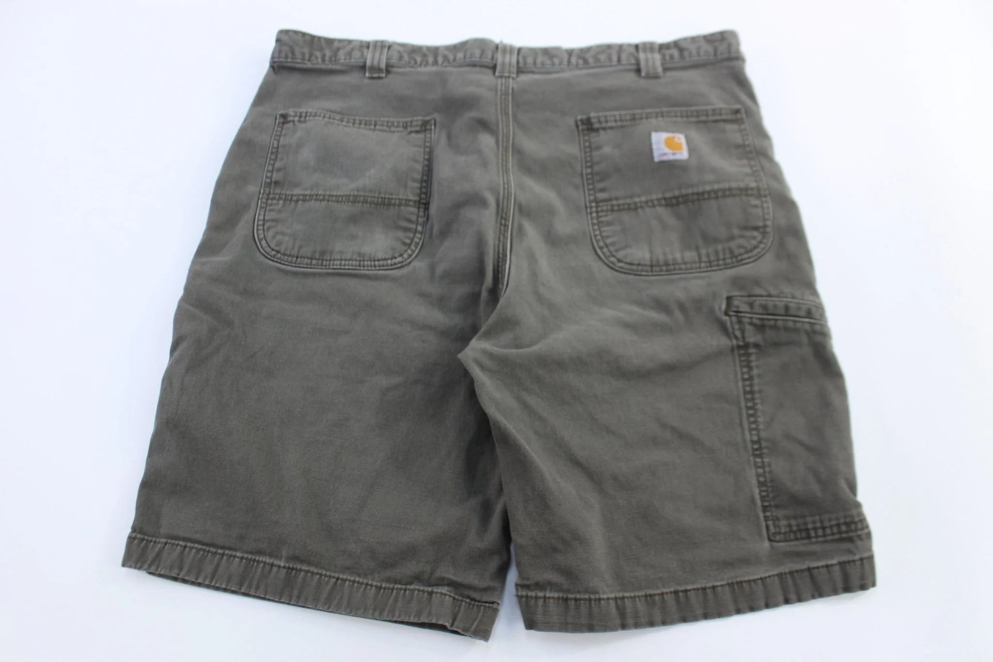 Carhartt Logo Patch Green Relaxed Fit Shorts