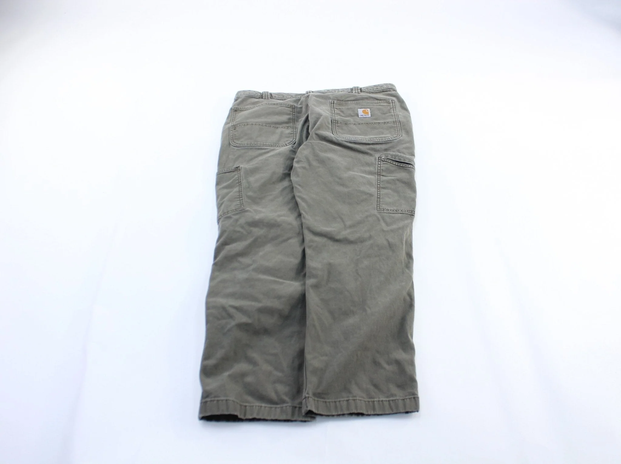 Carhartt Logo Patch Green Workwear Pants - Image 2