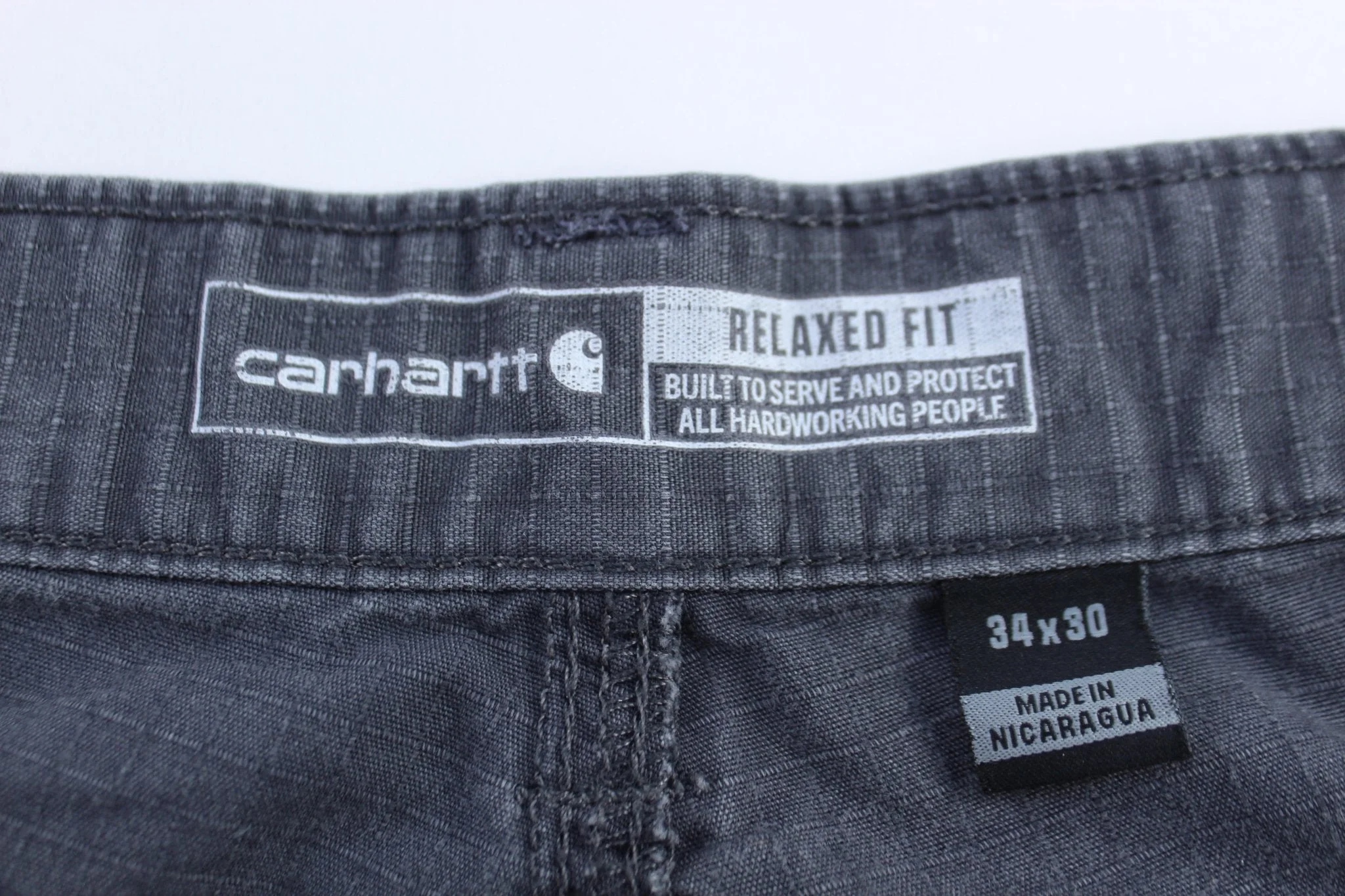 Carhartt Logo Patch Grey Cargo Pants - Image 4