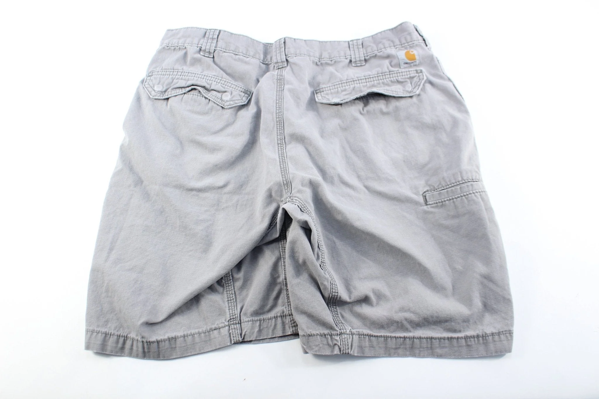 Carhartt Logo Patch Grey Cargo Shorts - Image 2