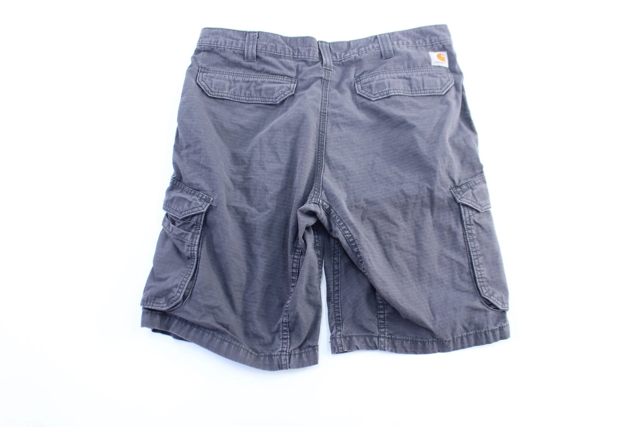 Carhartt Logo Patch Grey Cargo Shorts - Image 2