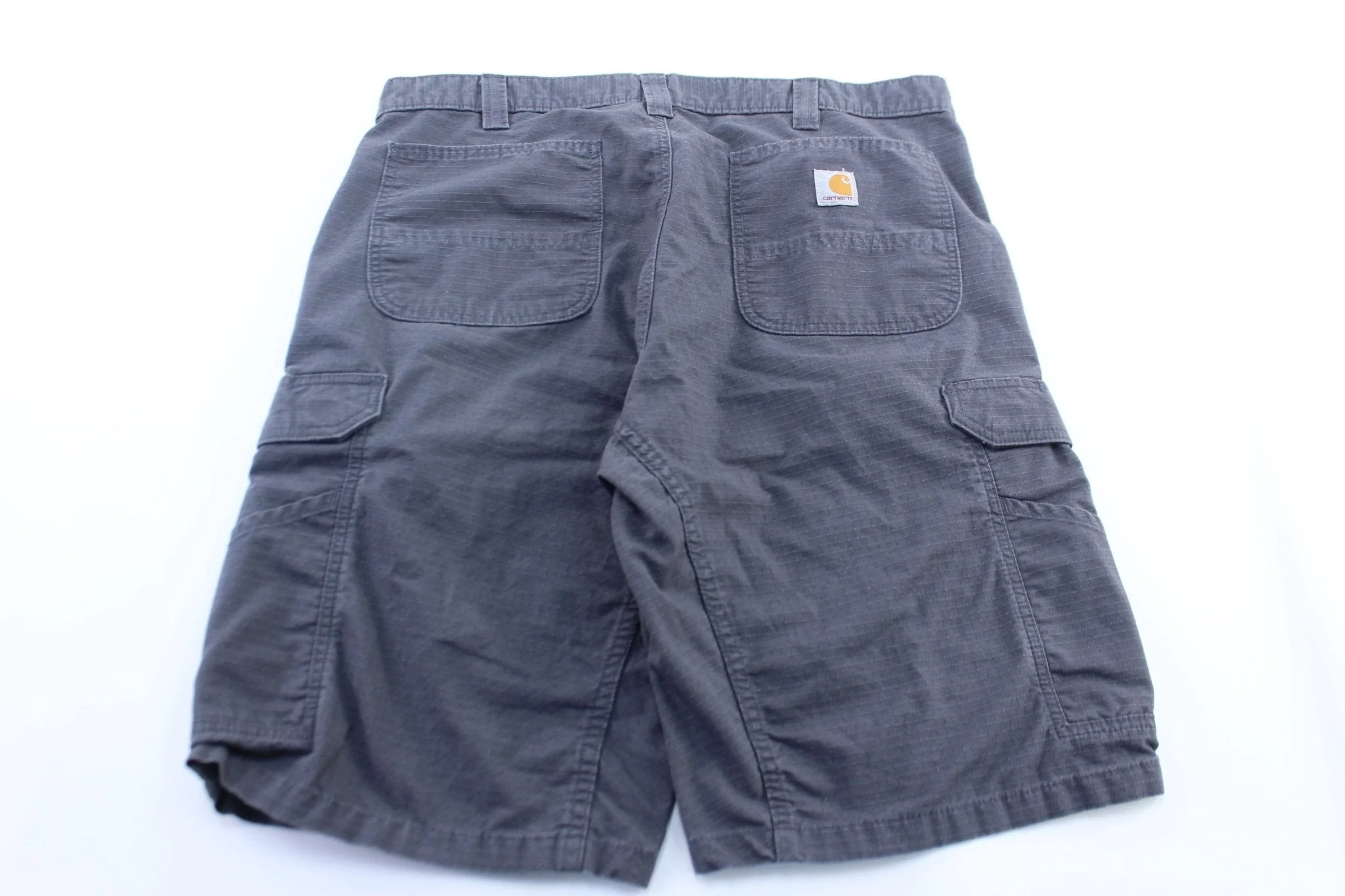 Carhartt Logo Patch Grey Cargo Shorts - Image 2