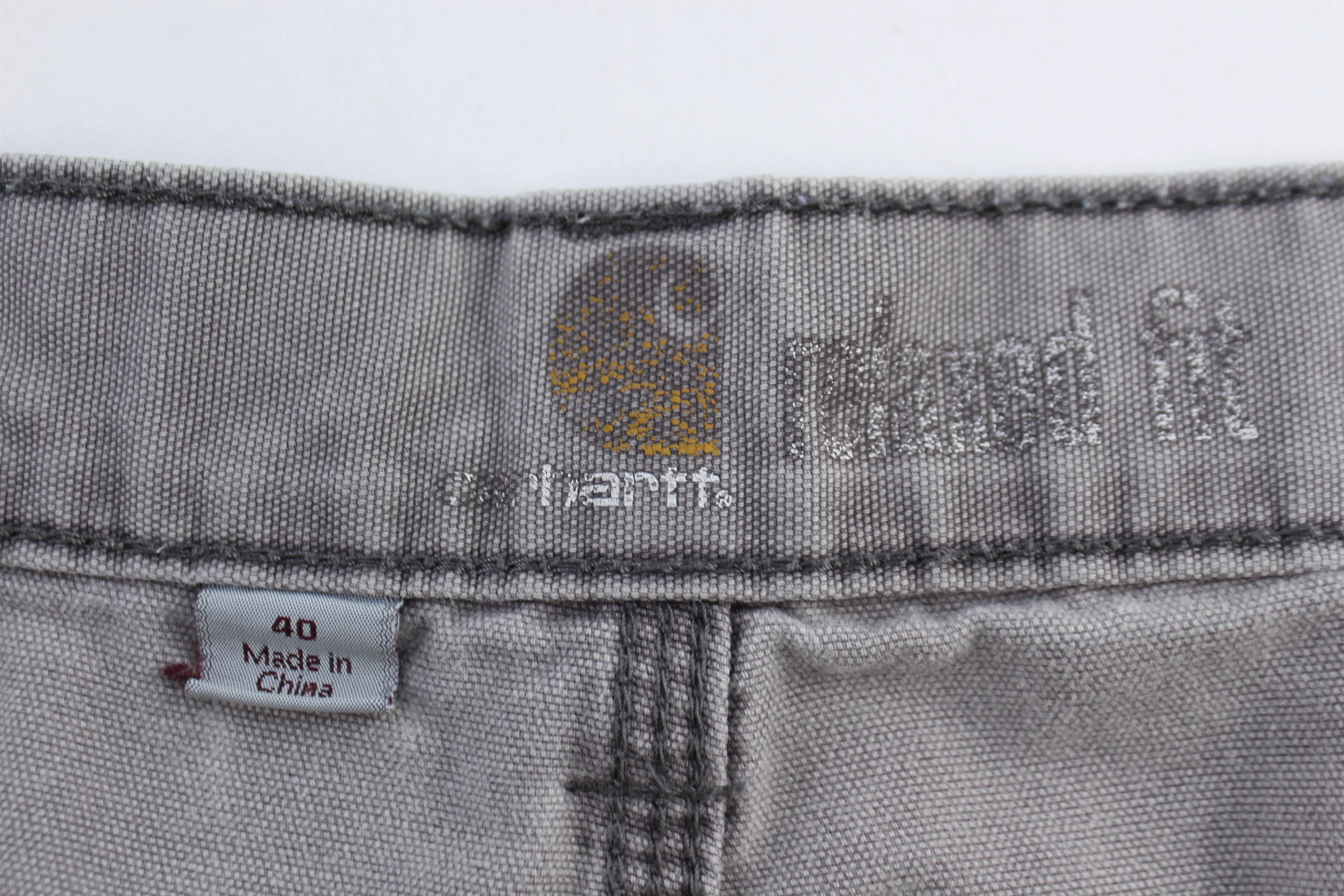 Carhartt Logo Patch Grey Cargo Shorts - Image 3