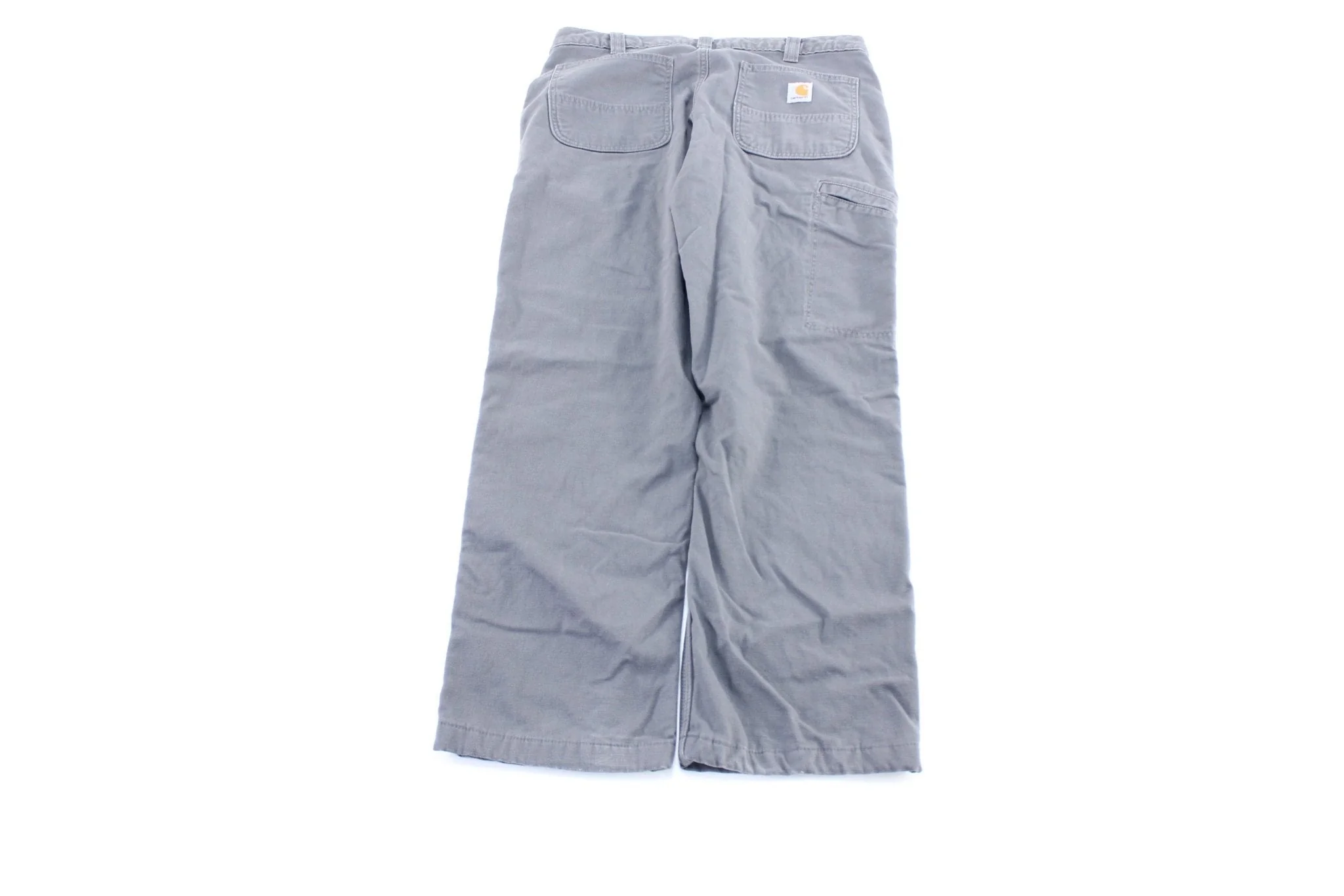 Carhartt Logo Patch Grey Carpenter Pants - Image 2