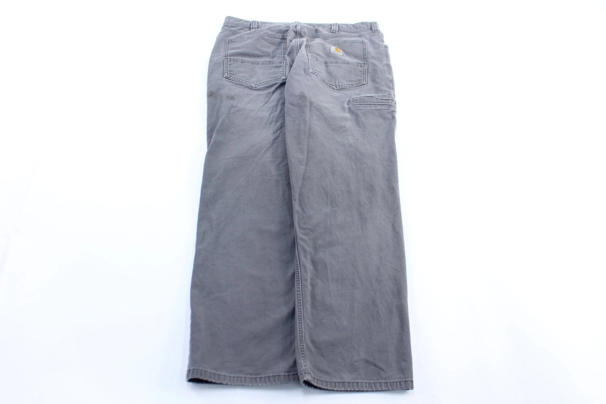 Carhartt Logo Patch Grey Carpenter Pants - Image 2