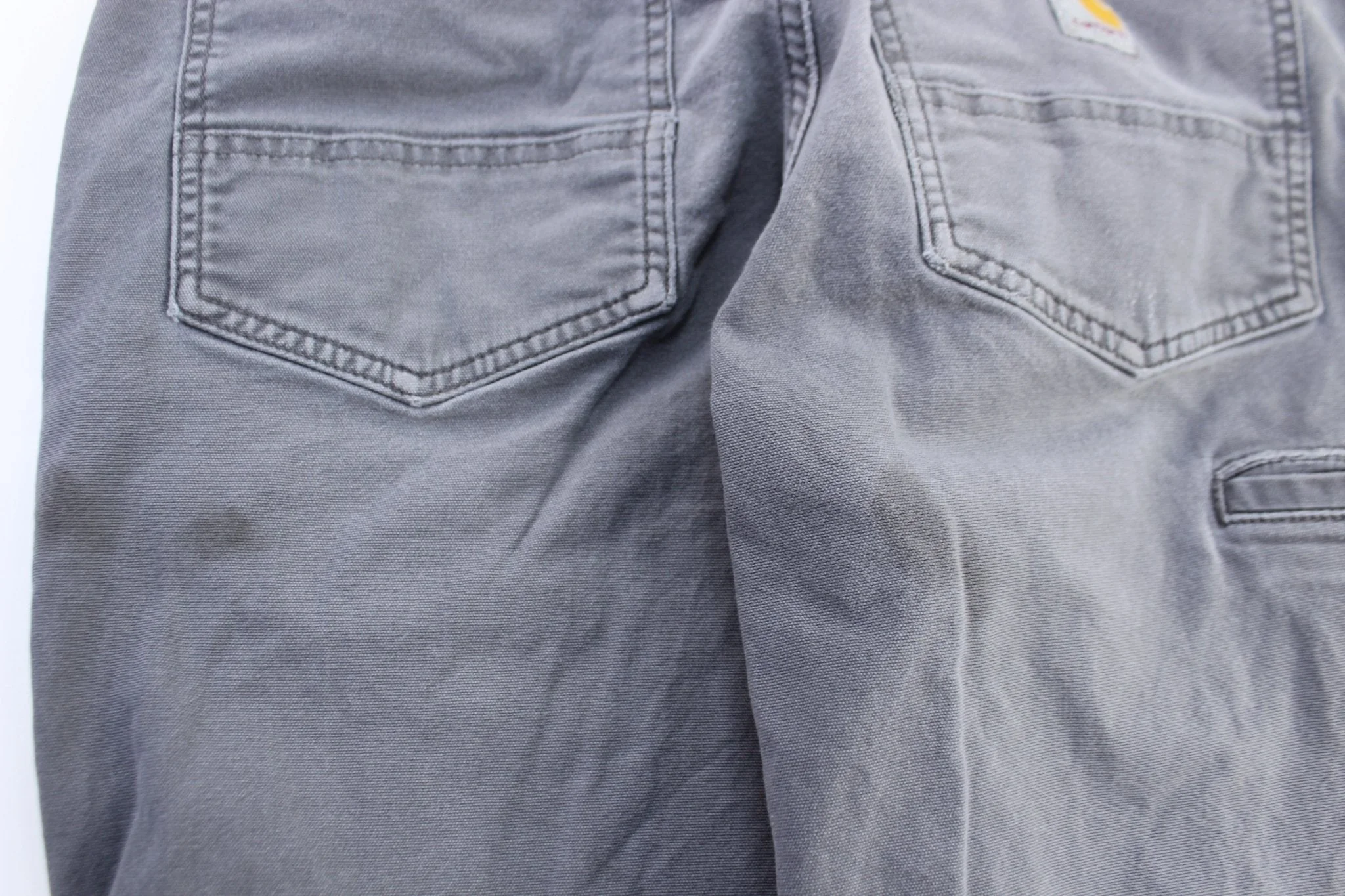 Carhartt Logo Patch Grey Carpenter Pants - Image 3