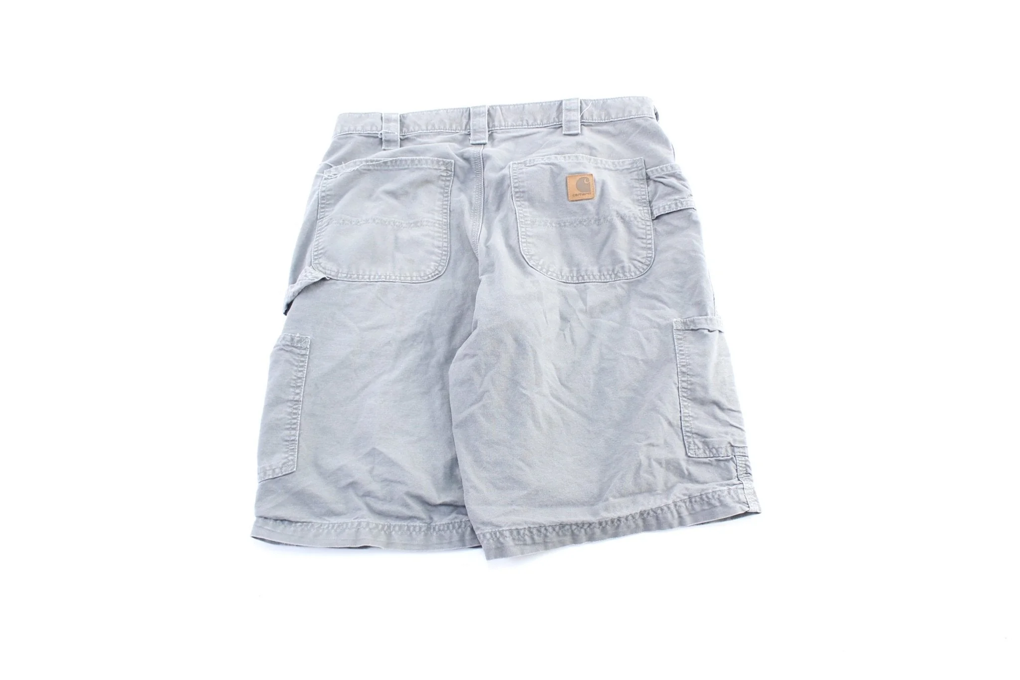 Carhartt Logo Patch Grey Carpenter Shorts - Image 2
