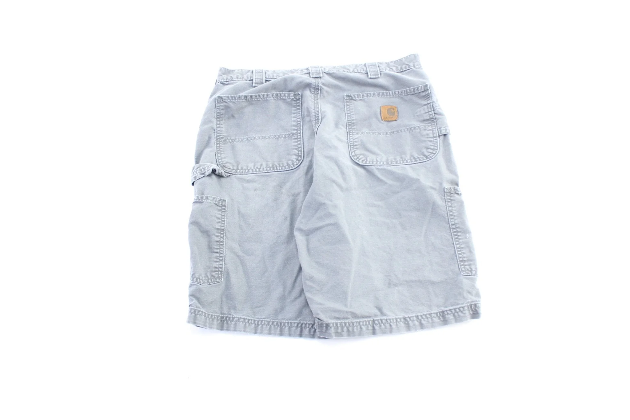 Carhartt Logo Patch Grey Carpenter Shorts - Image 2