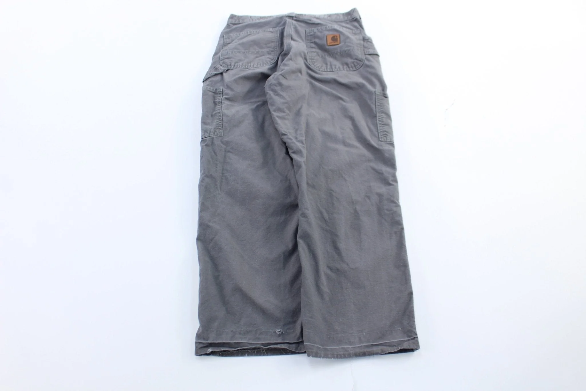Carhartt Logo Patch Grey Carpenter Shorts - Image 2