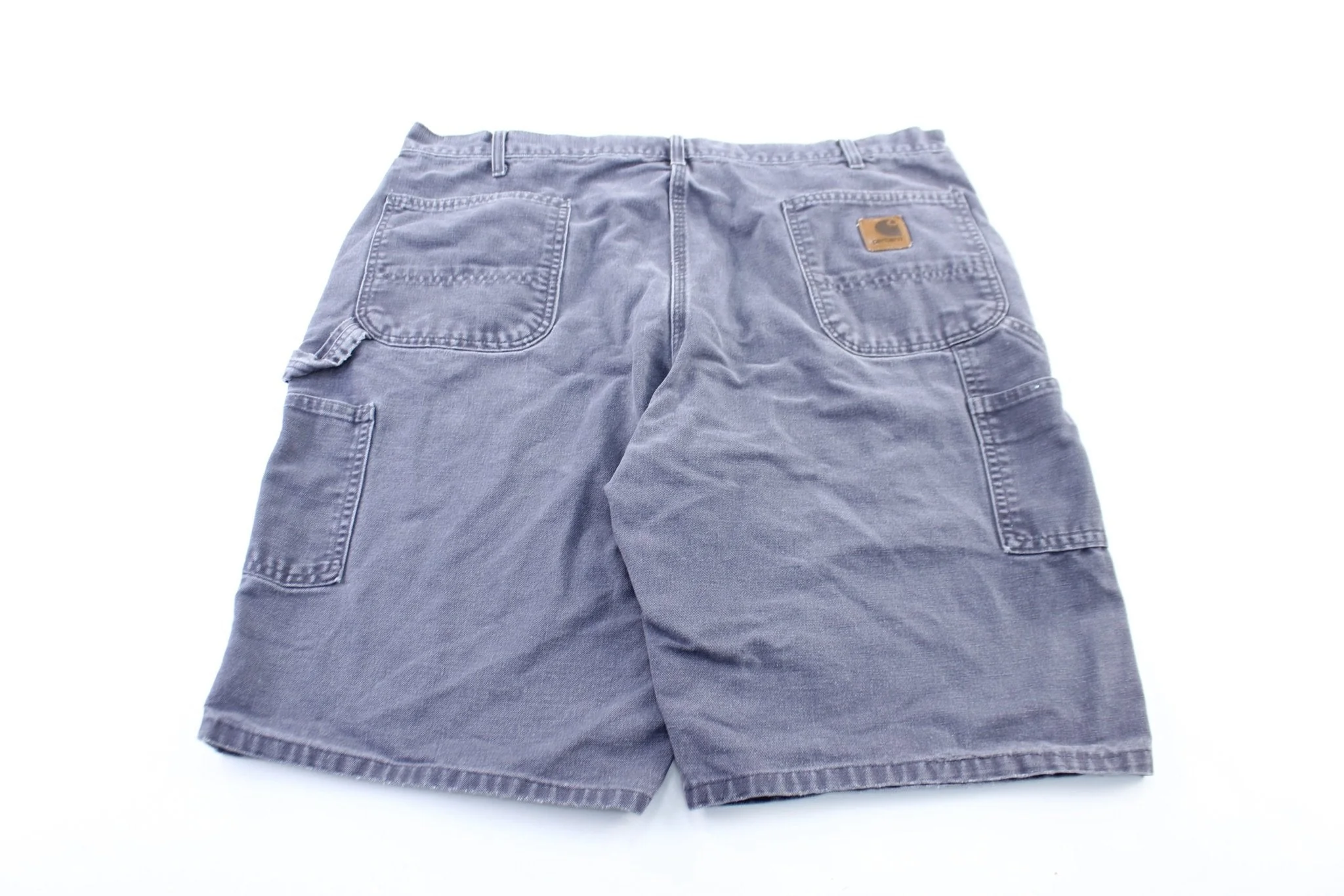 Carhartt Logo Patch Grey Carpenter Shorts - Image 2