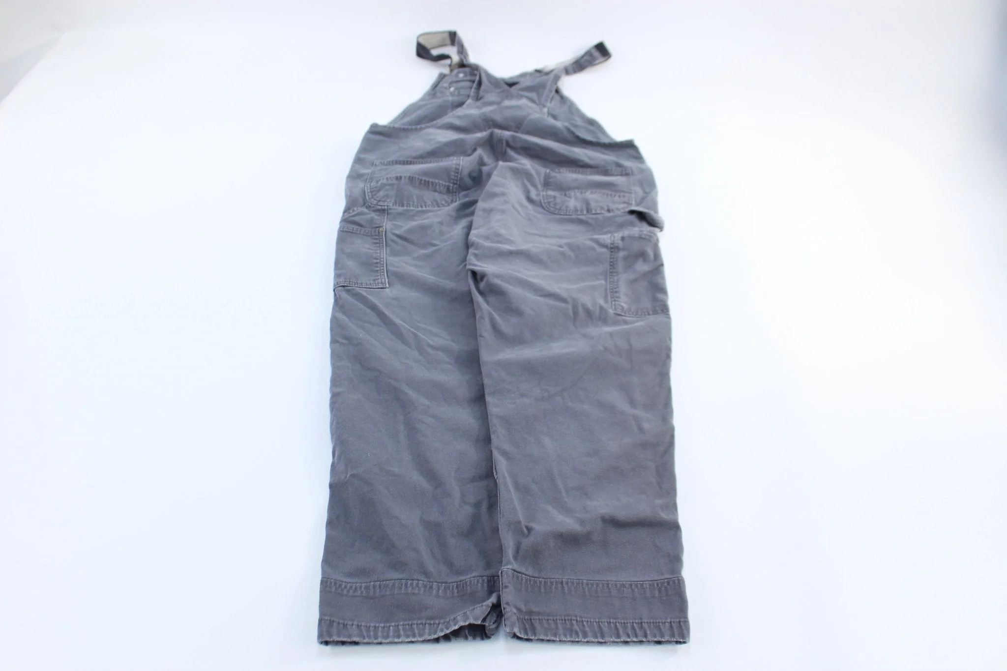 Carhartt Logo Patch Grey Double Knee Overalls - Image 2