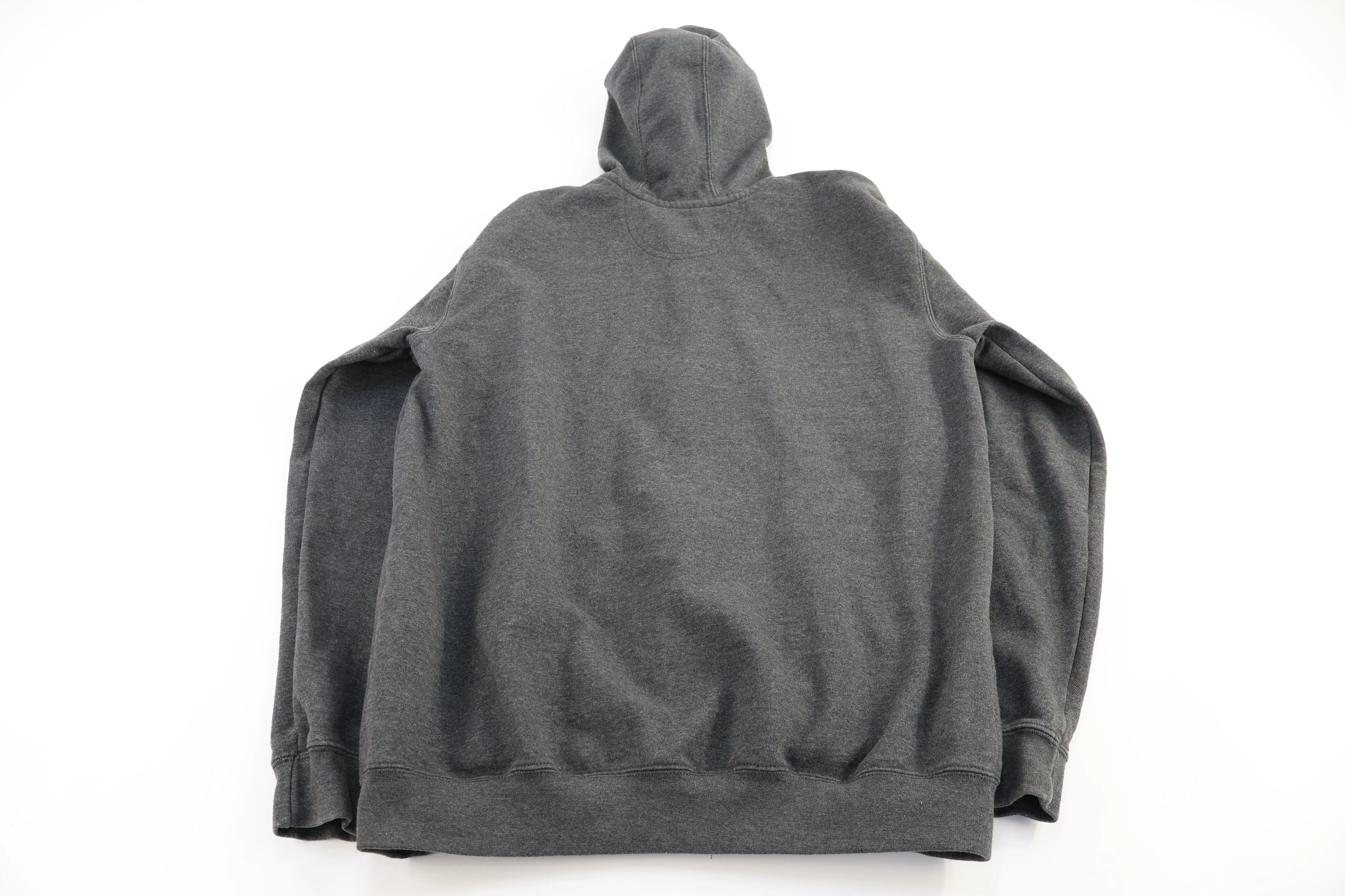 Carhartt Logo Patch Grey Full Zip Hooded Jacket - Image 2