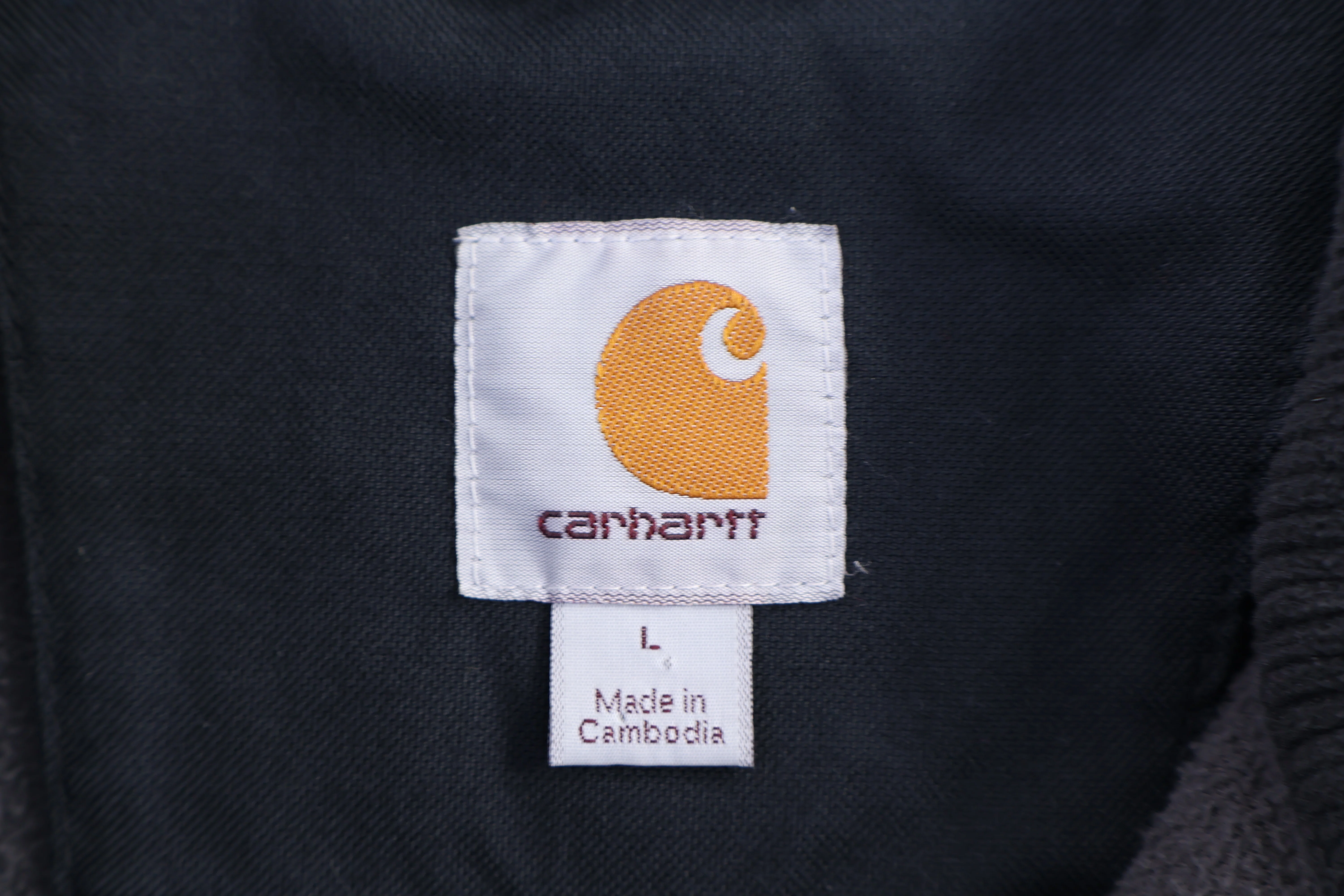 Carhartt Logo Patch Grey Full Zip Jacket - Image 3