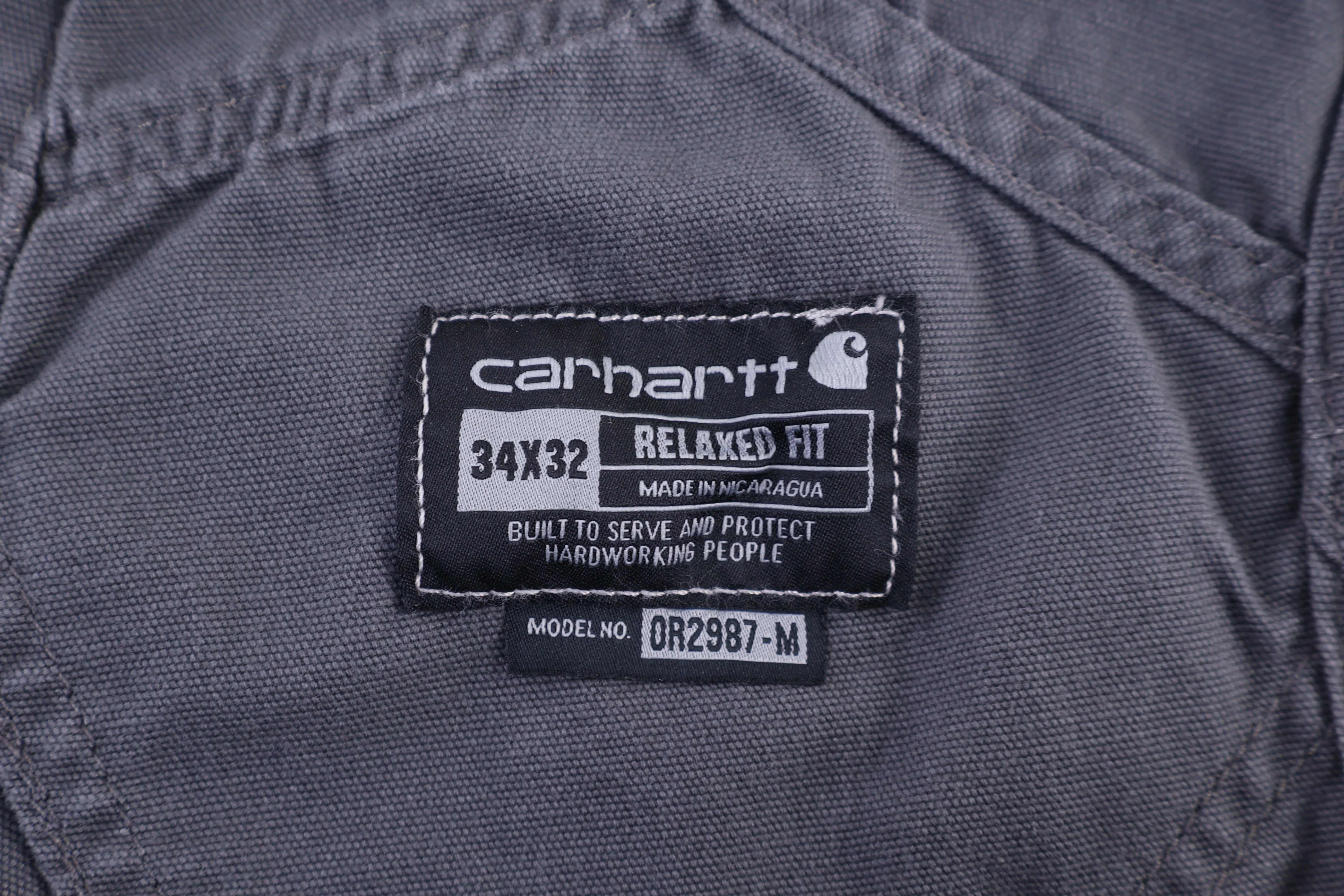 Carhartt Logo Patch Grey Overalls - Image 3