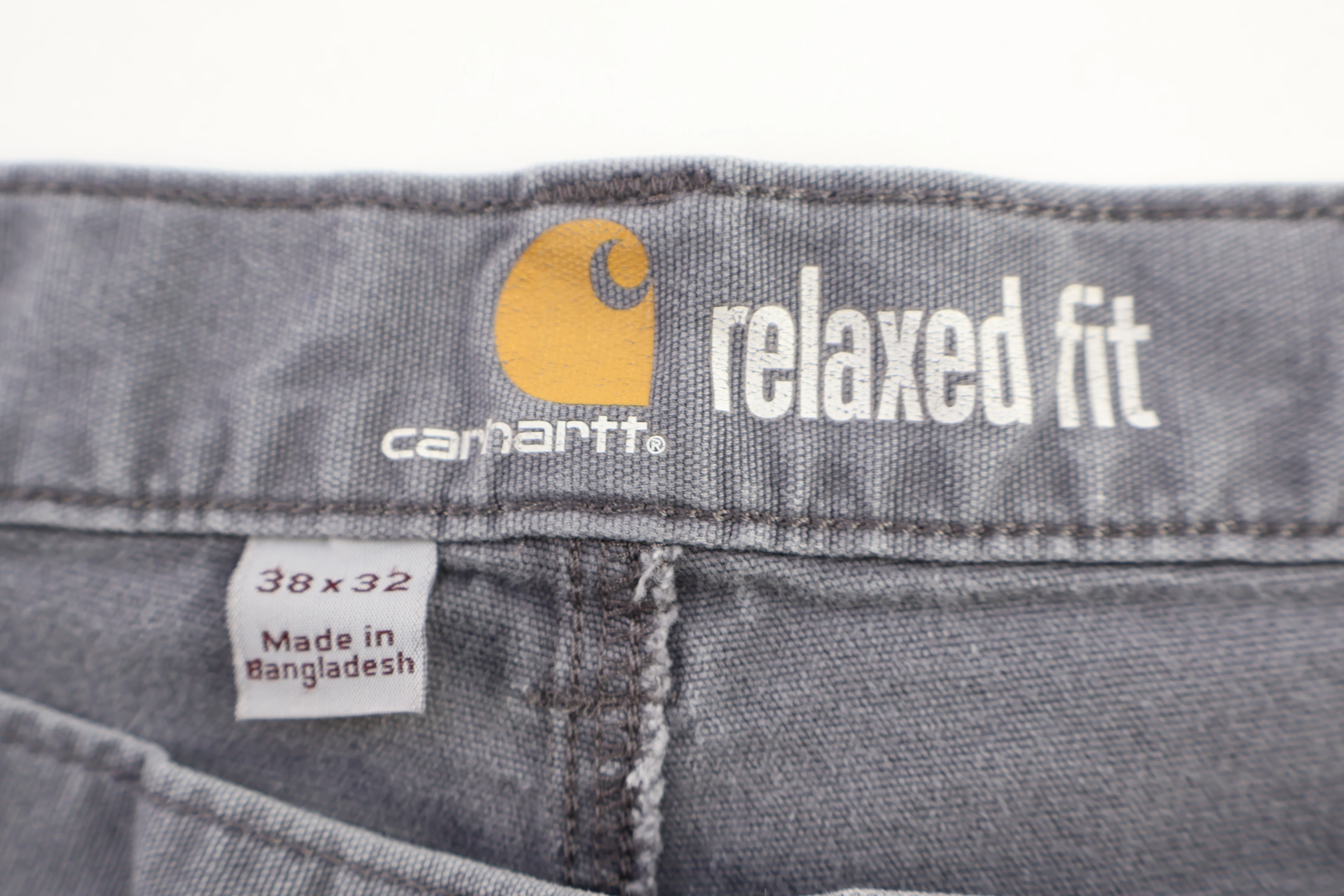Carhartt Logo Patch Grey Pants - Image 3