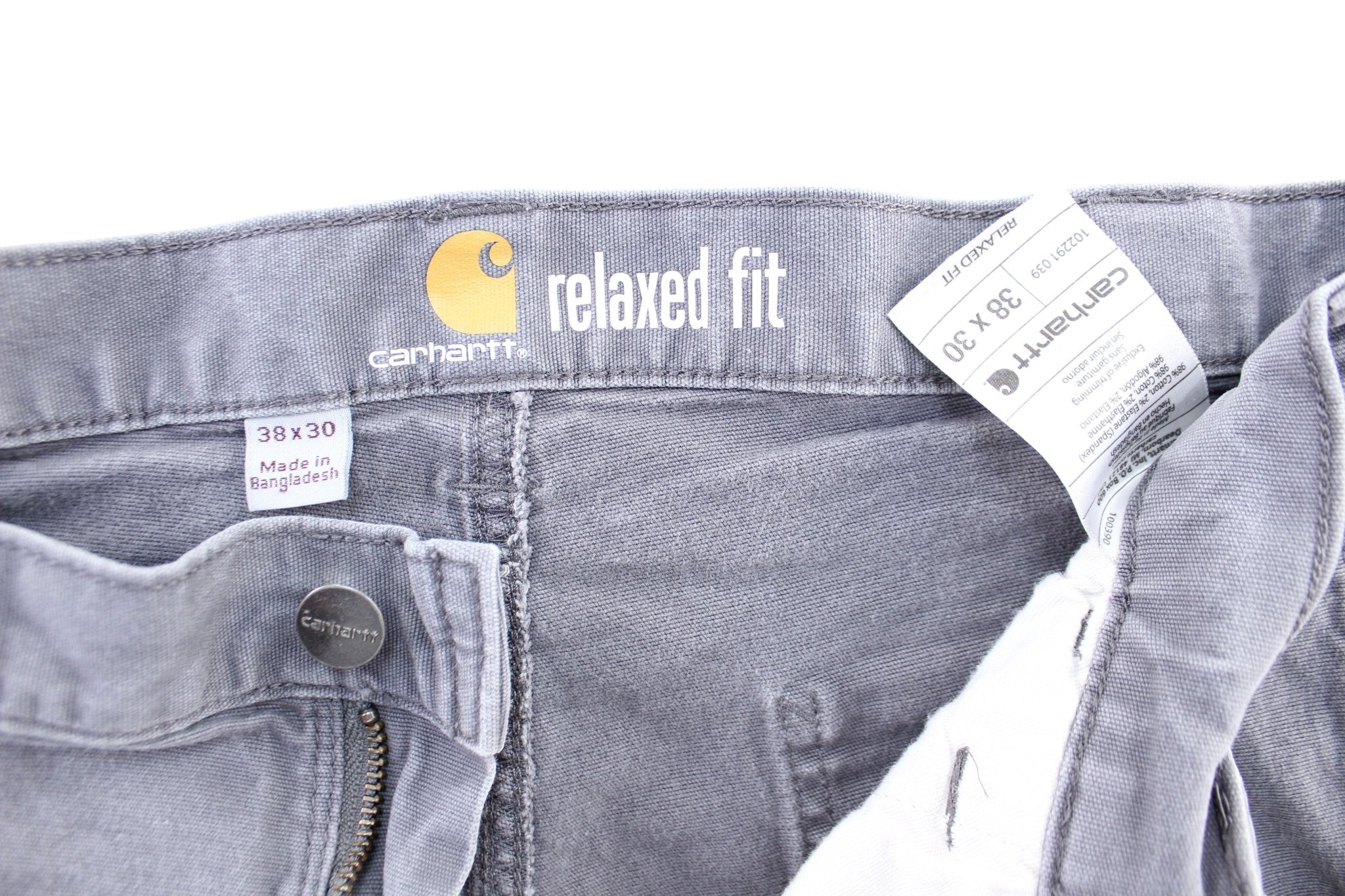 Carhartt Logo Patch Grey Pants - Image 3