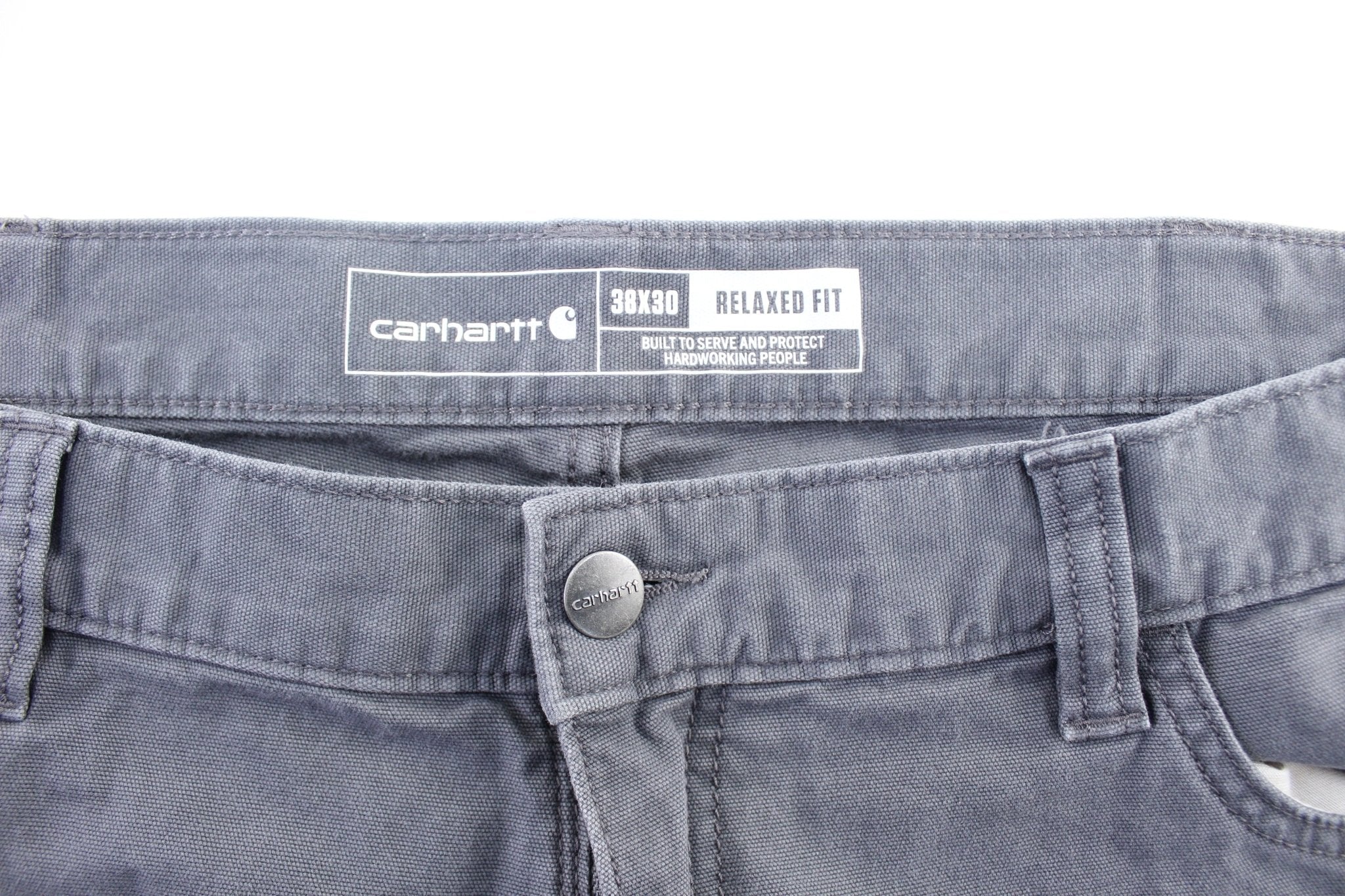 Carhartt Logo Patch Grey Pants - Image 4