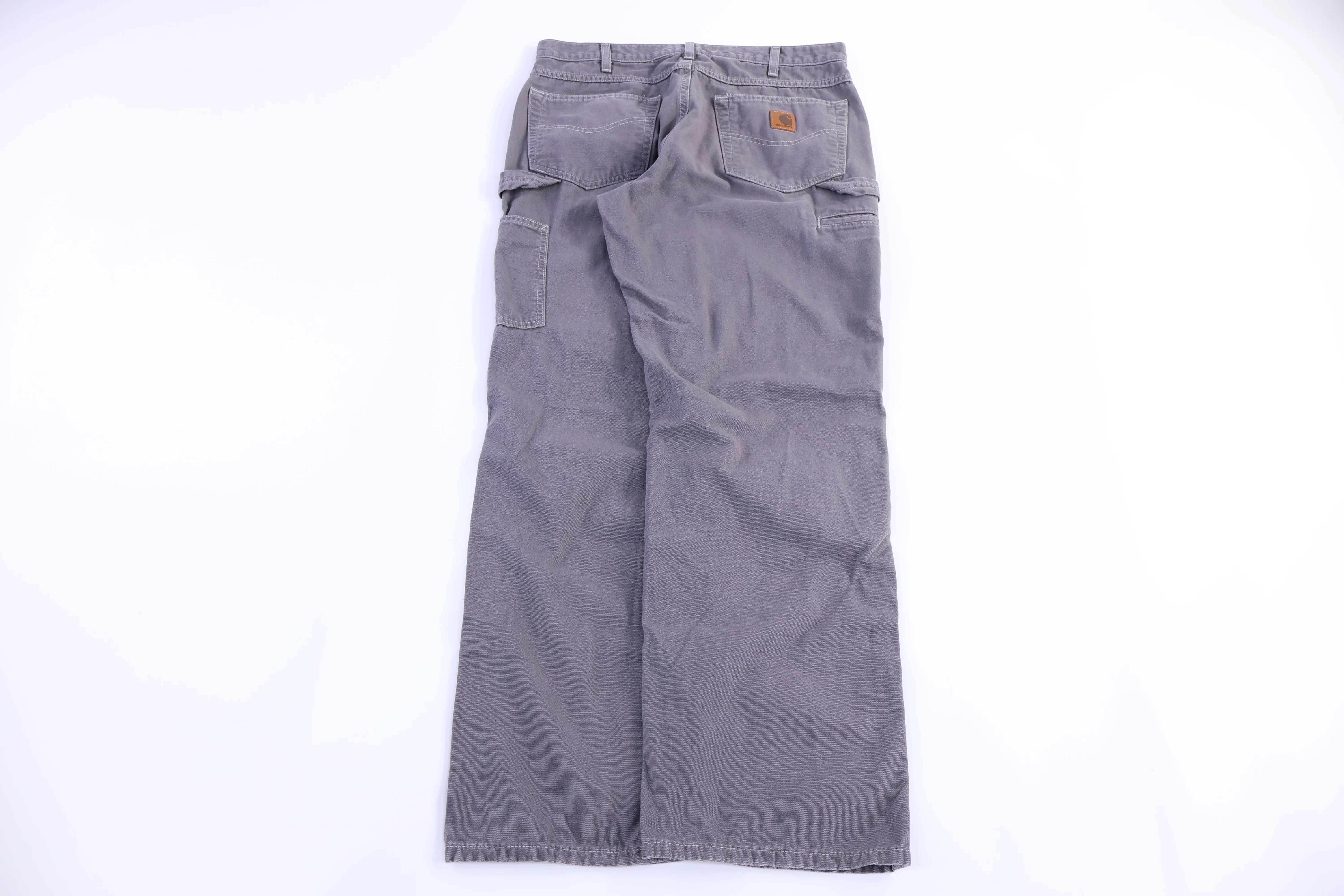 Carhartt Logo Patch Grey Pants - Image 2