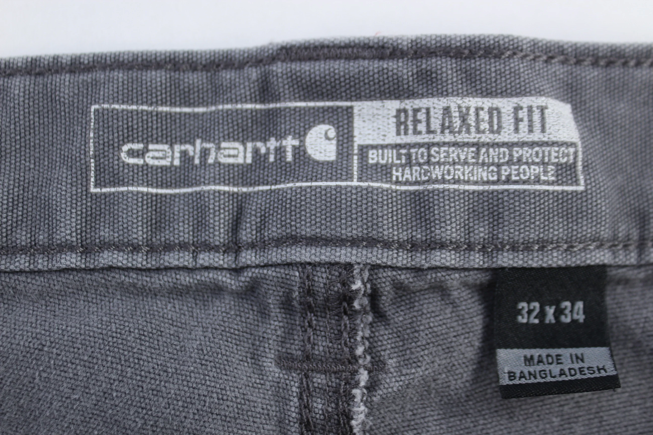 Carhartt Logo Patch Grey Pants - Image 3
