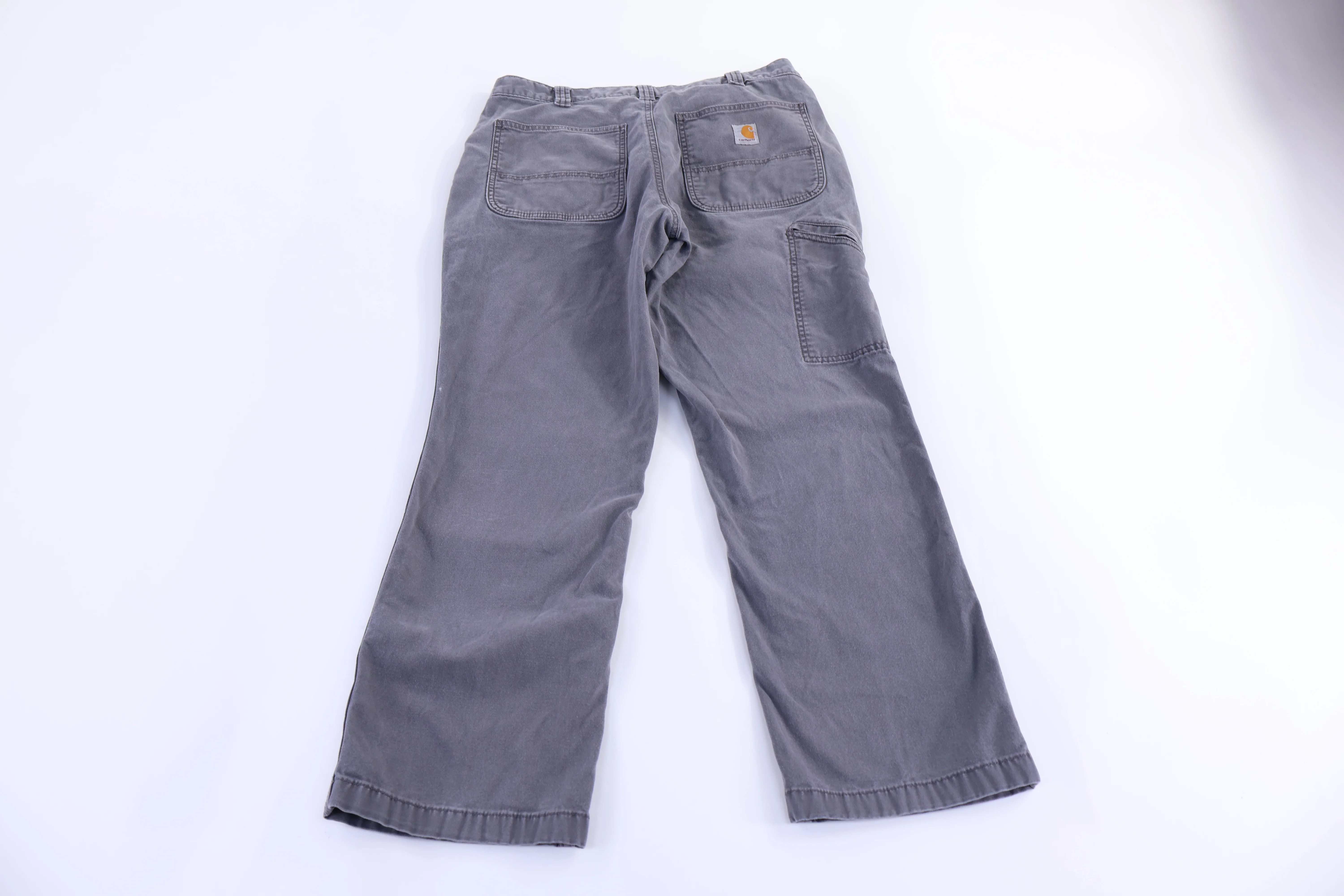Carhartt Logo Patch Grey Pants - Image 2