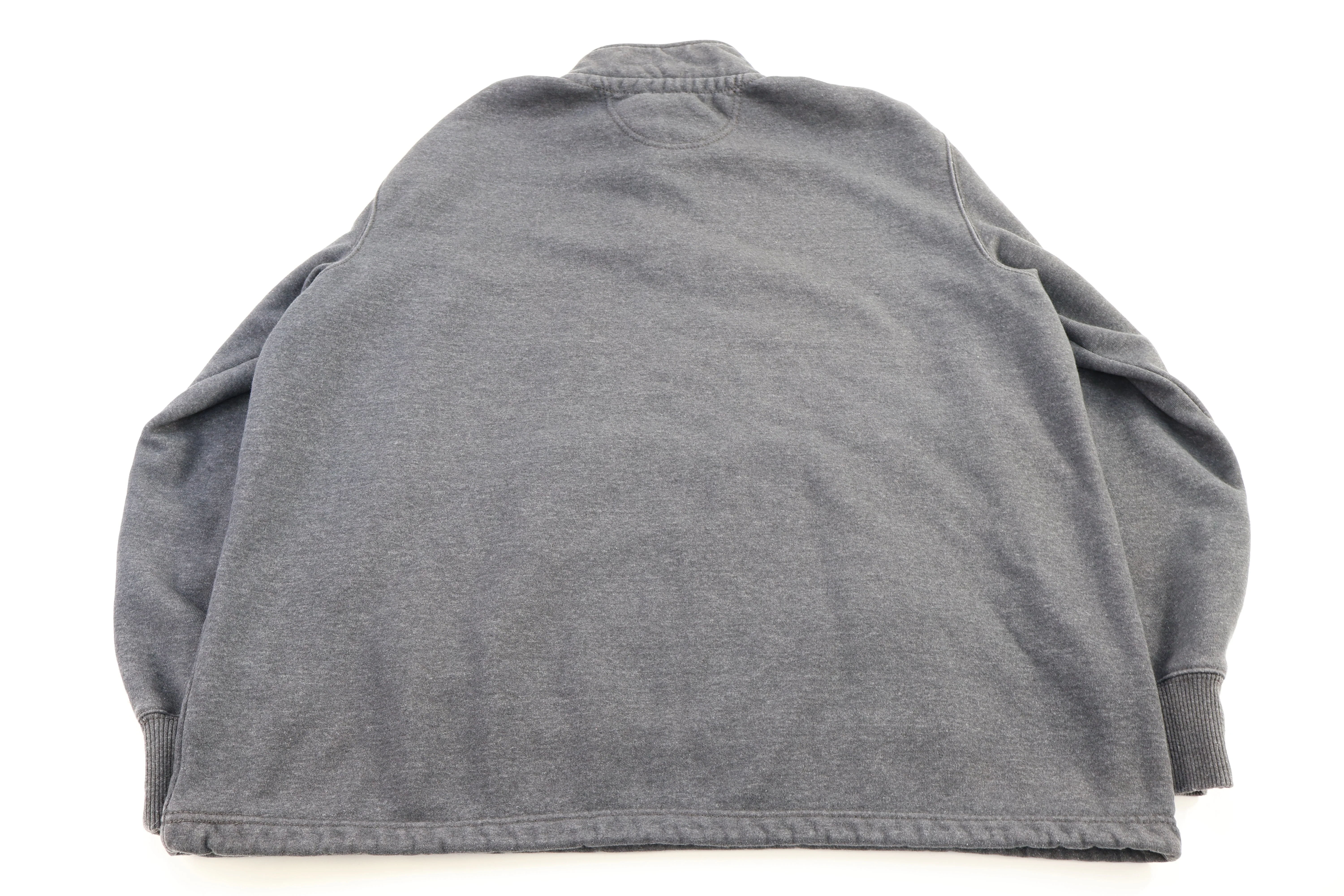 Carhartt Logo Patch Grey Quarter Zip Sweatshirt - Image 3