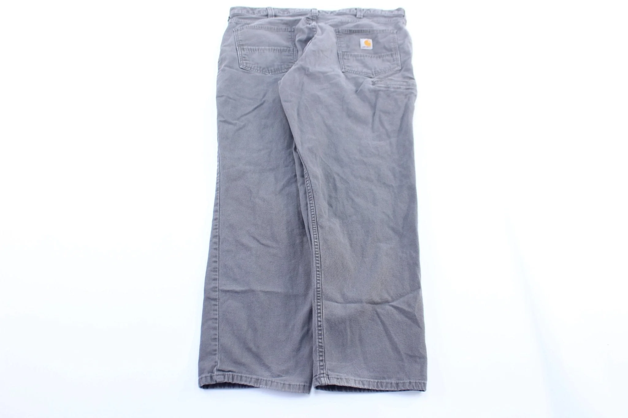 Carhartt Logo Patch Grey Relaxed Fit Pants - Image 2