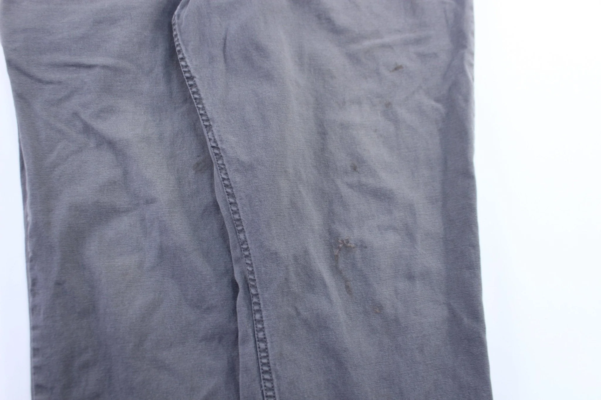 Carhartt Logo Patch Grey Relaxed Fit Pants - Image 3