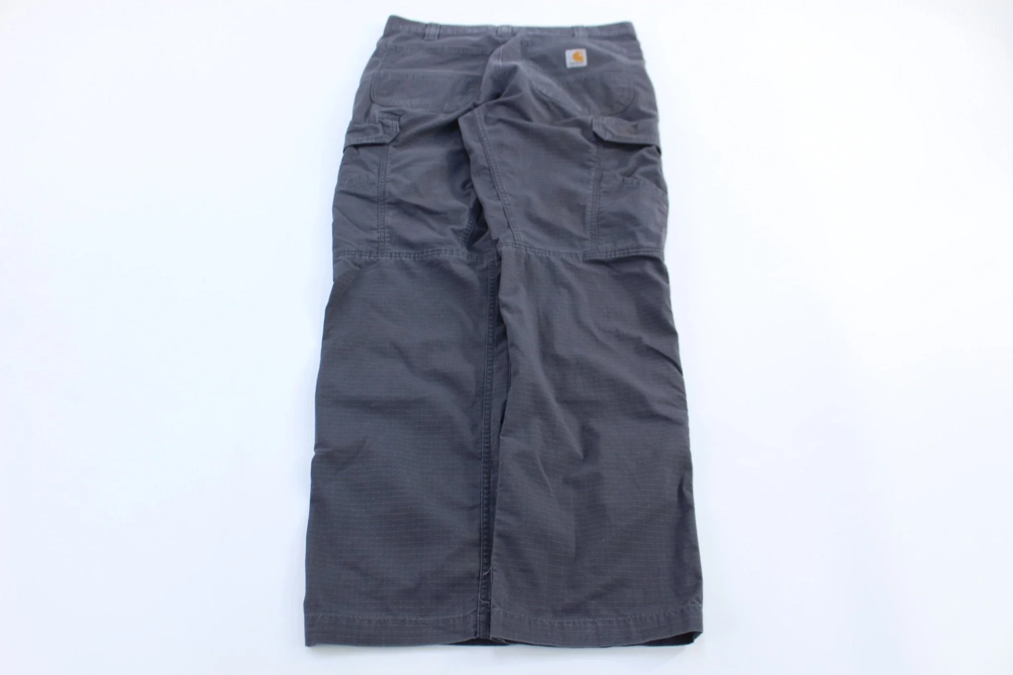 Carhartt Logo Patch Grey Relaxed Fit Pants - Image 2
