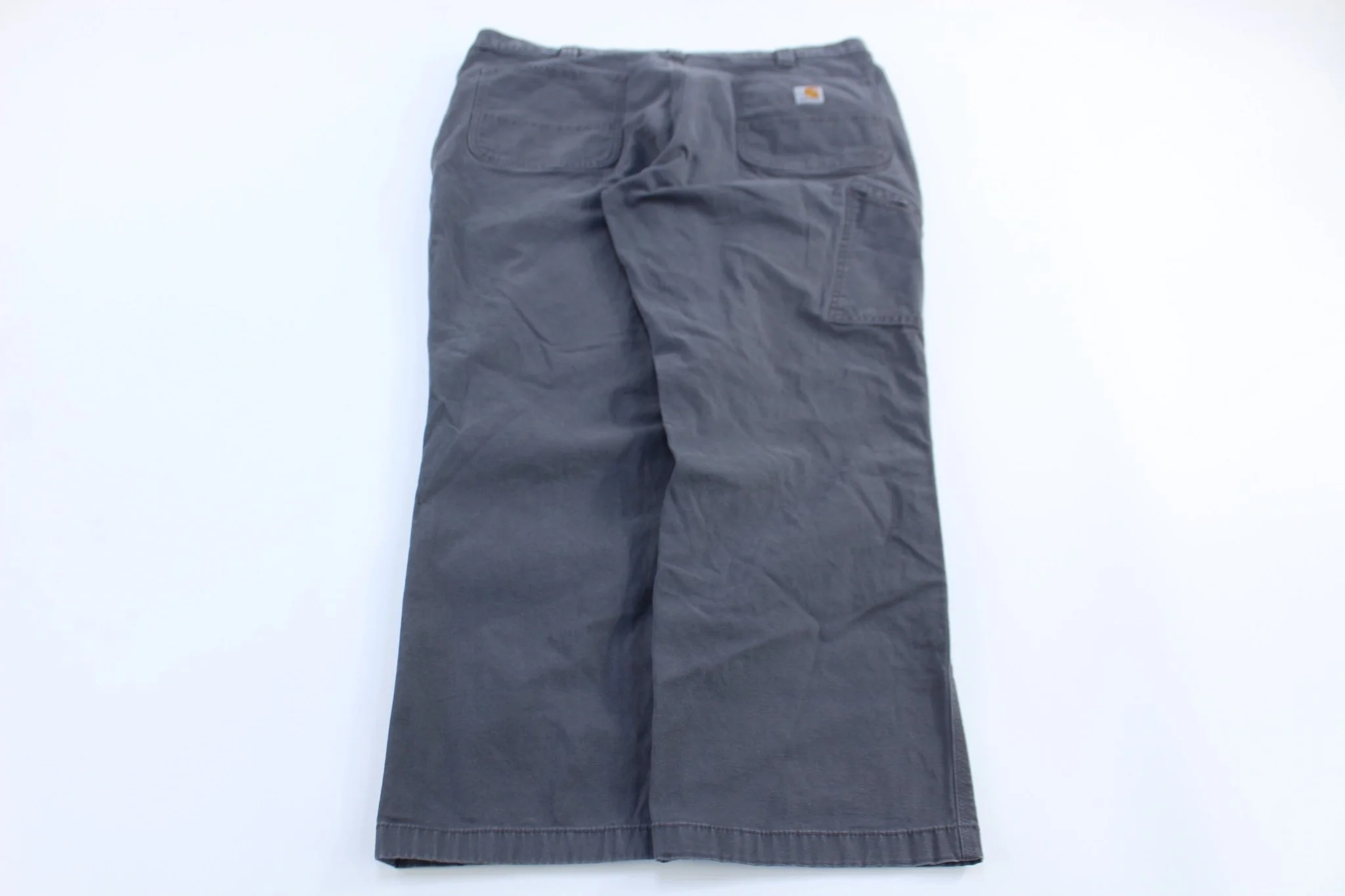 Carhartt Logo Patch Grey Relaxed Fit Pants